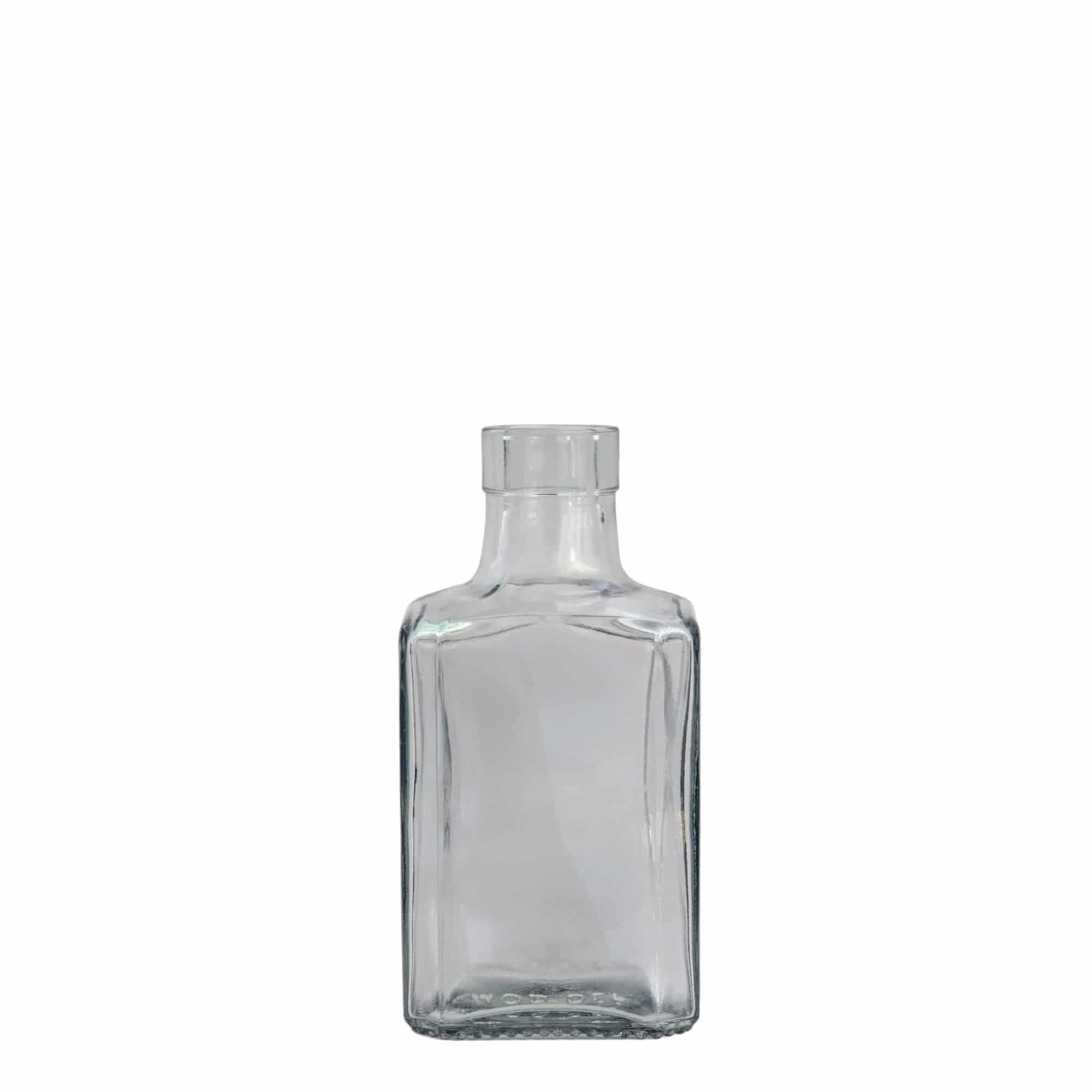250 ml glassflaske 'Decanter Quadro Oberband', firkantet, åpning: kork