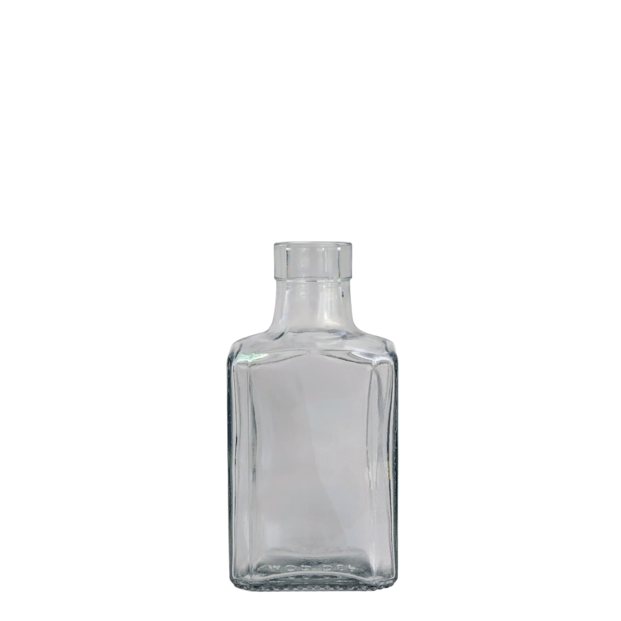 250 ml glassflaske 'Decanter Quadro Oberband', firkantet, åpning: kork 250 ml glassflaske 'Decanter Quadro Oberband', firkantet, åpning: kork