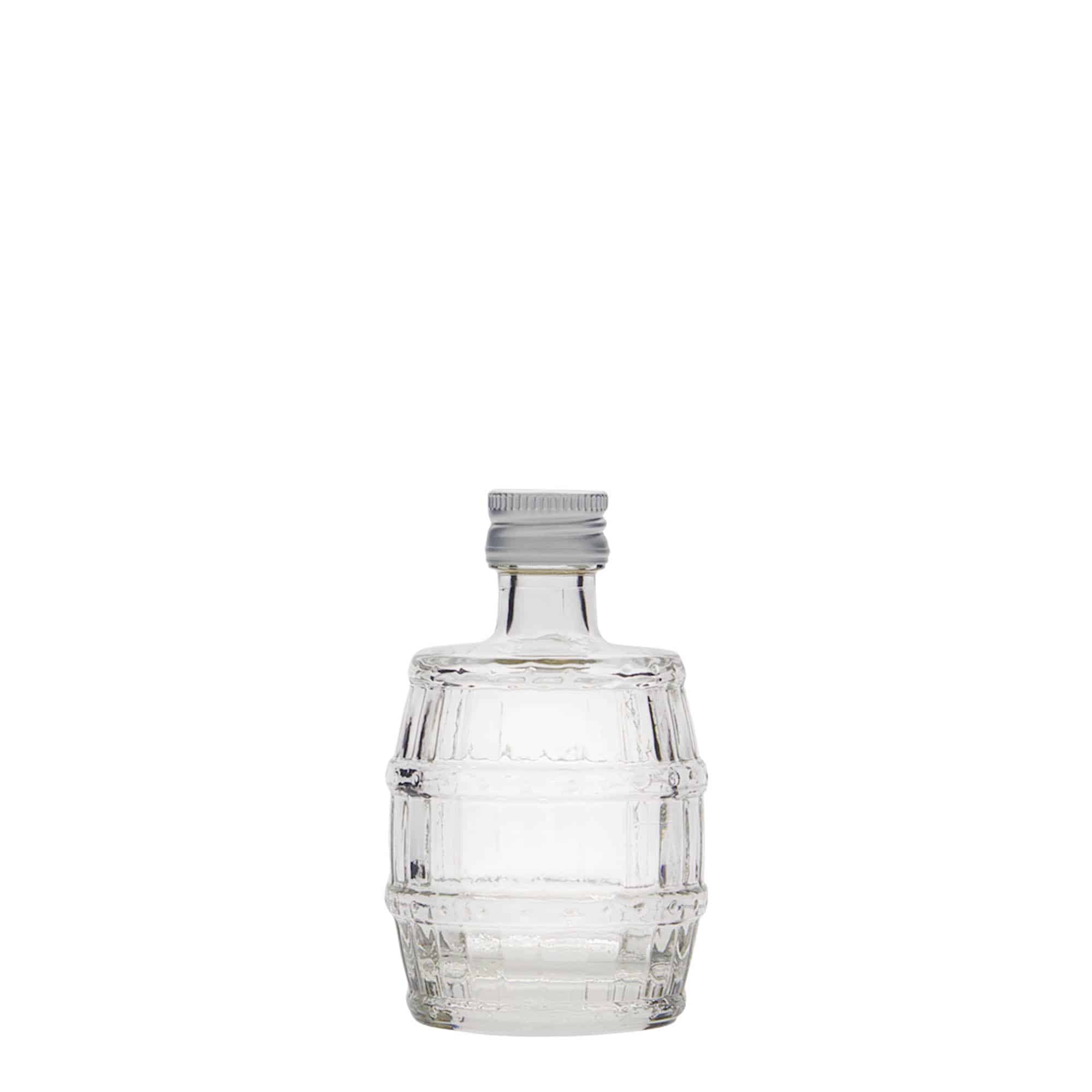 50 ml glassflaske "Fass", åpning: PP 18