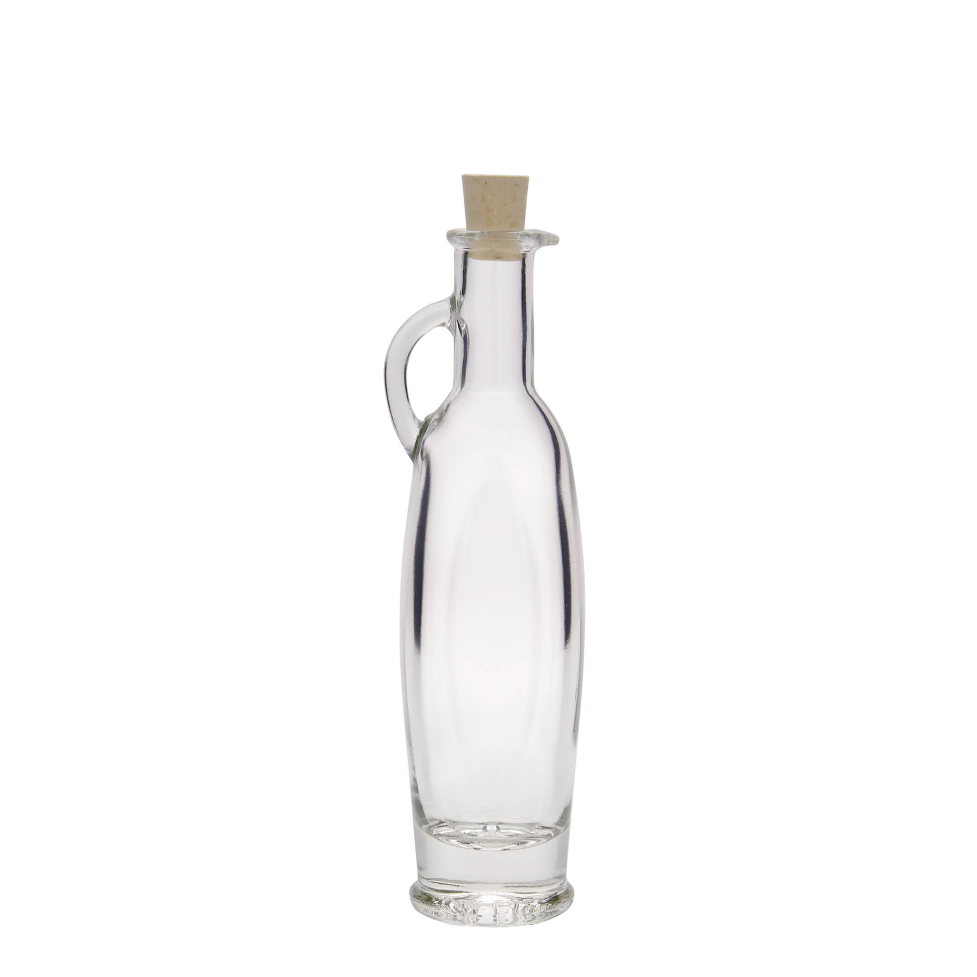 100 ml glassflaske 'Eleganta', oval, åpning: kork