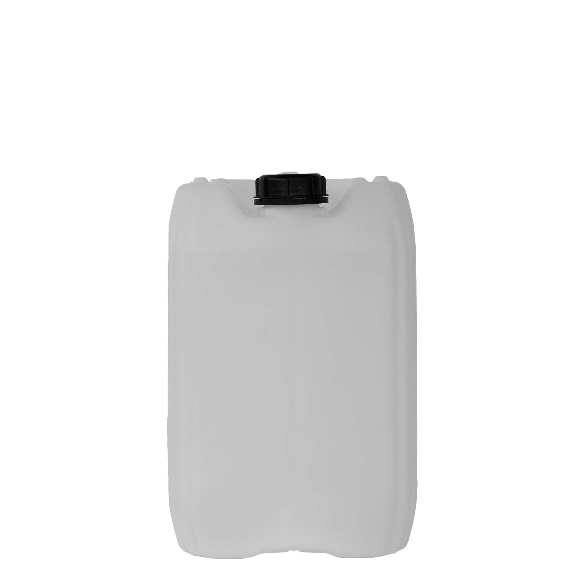 20 l kanne, rektangulær, HDPE-plast, natur, åpning: ND 60