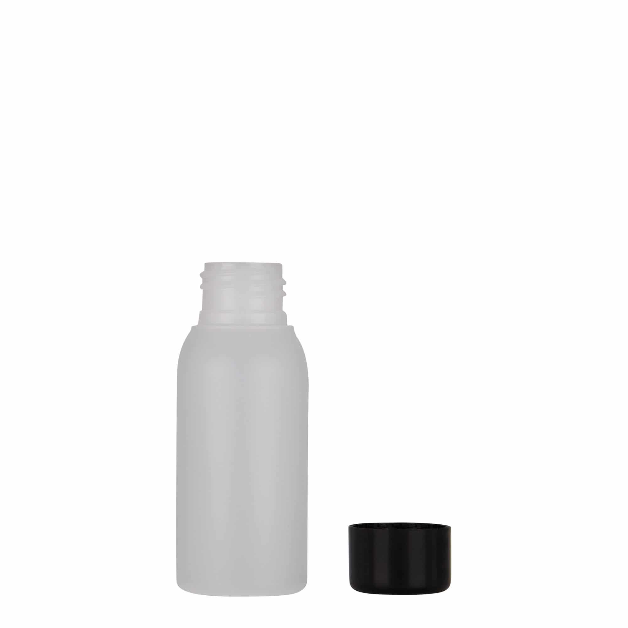 50 ml plastflaske "Tuffy", HDPE, natur, åpning: GPI 24/410