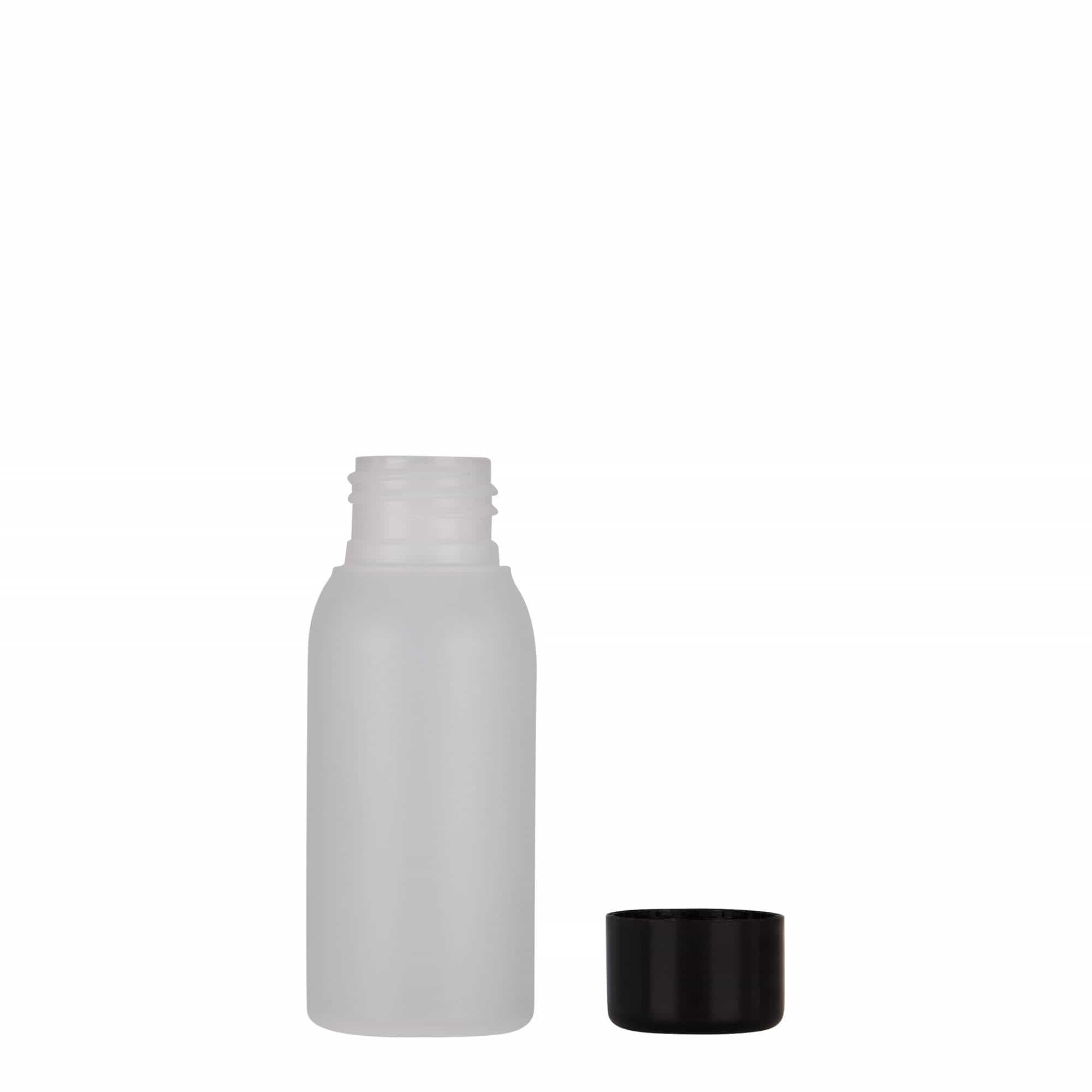 50 ml plastflaske 'Tuffy', HDPE, natur, åpning: 24/410