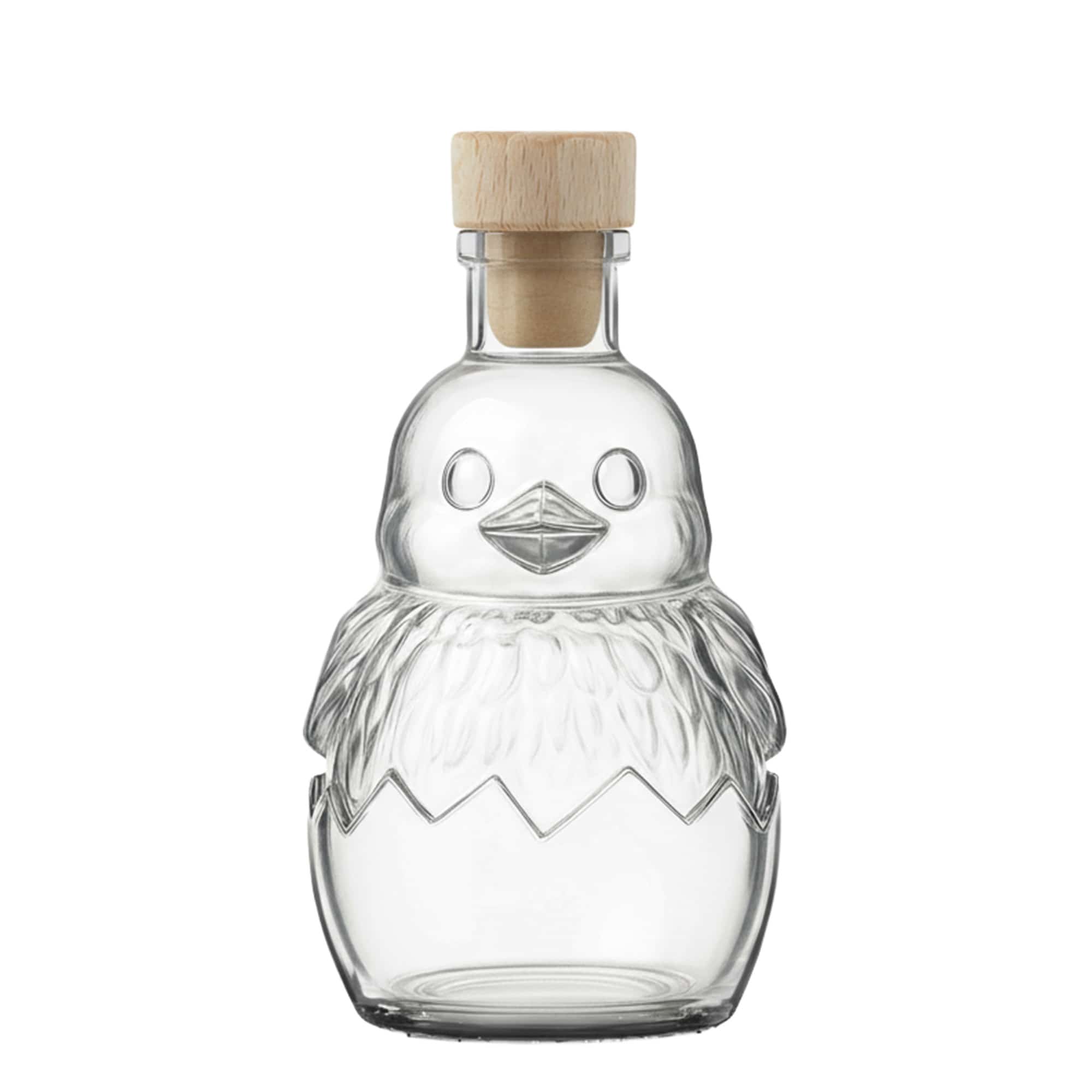 200 ml glassflaske 'Kylling', åpning: kork