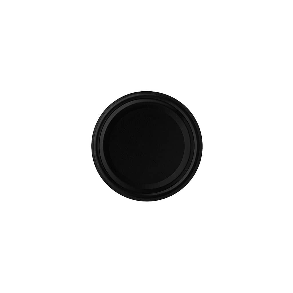 Twist-Off-lokk, hvit blikkplate, svart, for åpning: TO 53