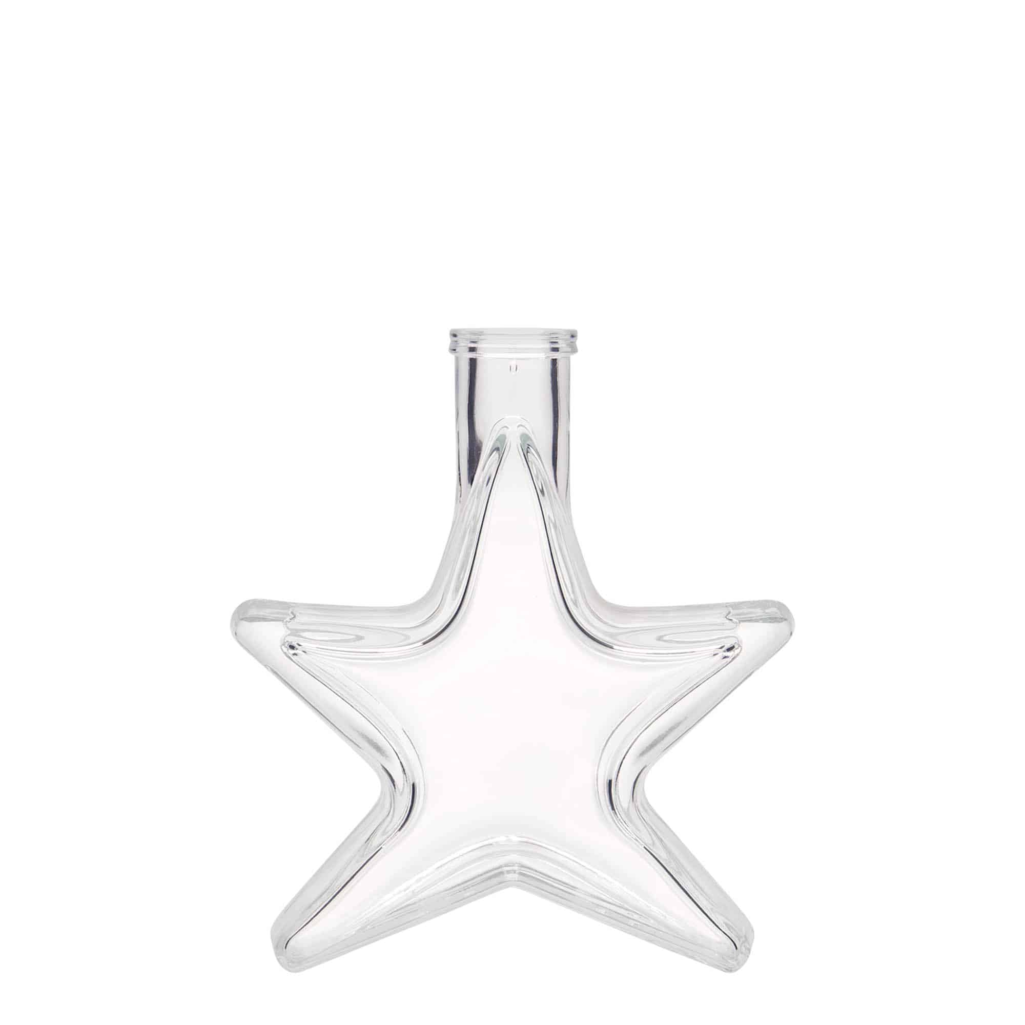 100 ml glassflaske "Stjerne", åpning: Kork 100 ml glassflaske "Stjerne", åpning: Kork