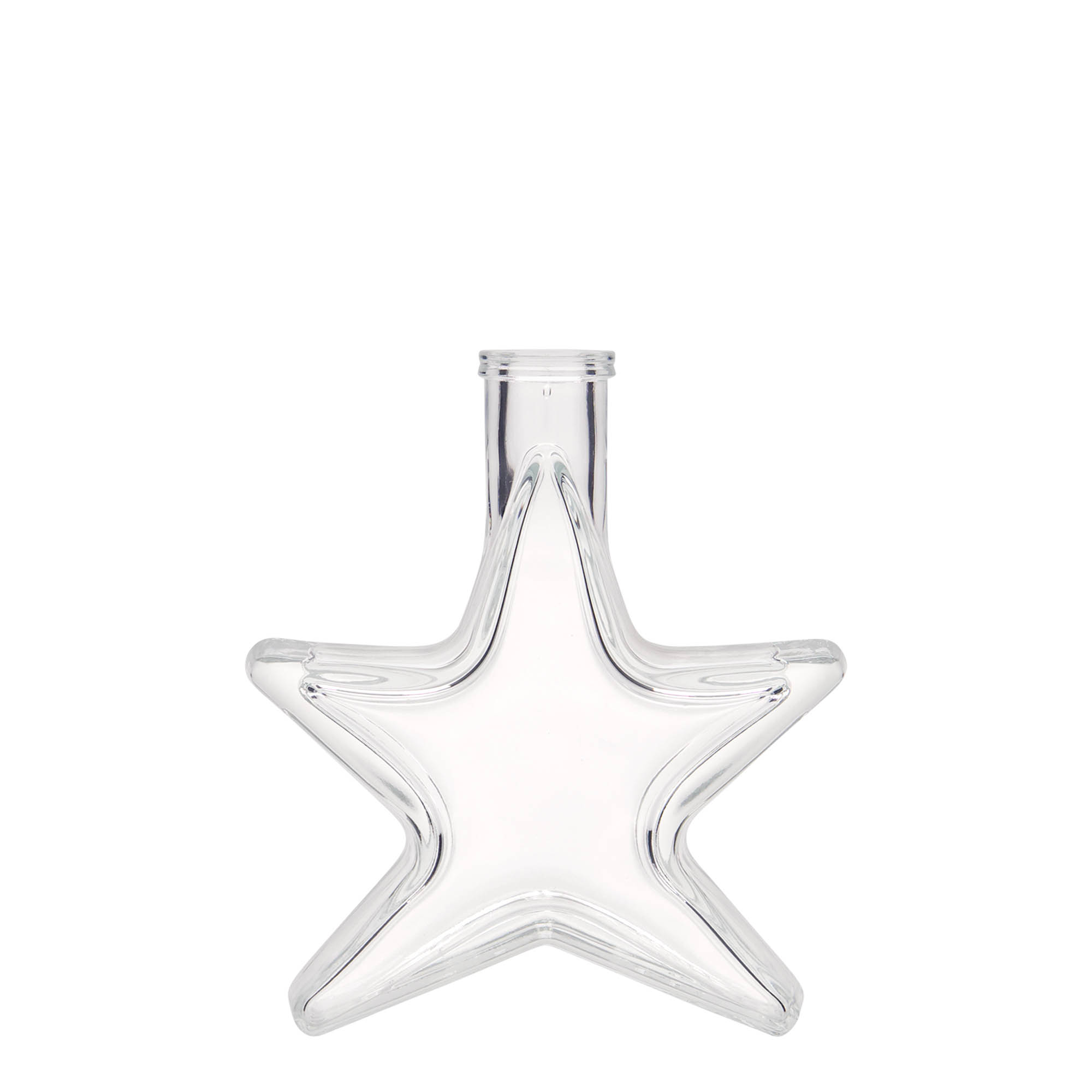 100 ml glassflaske 'Stjerne', åpning: kork 100 ml glassflaske 'Stjerne', åpning: kork