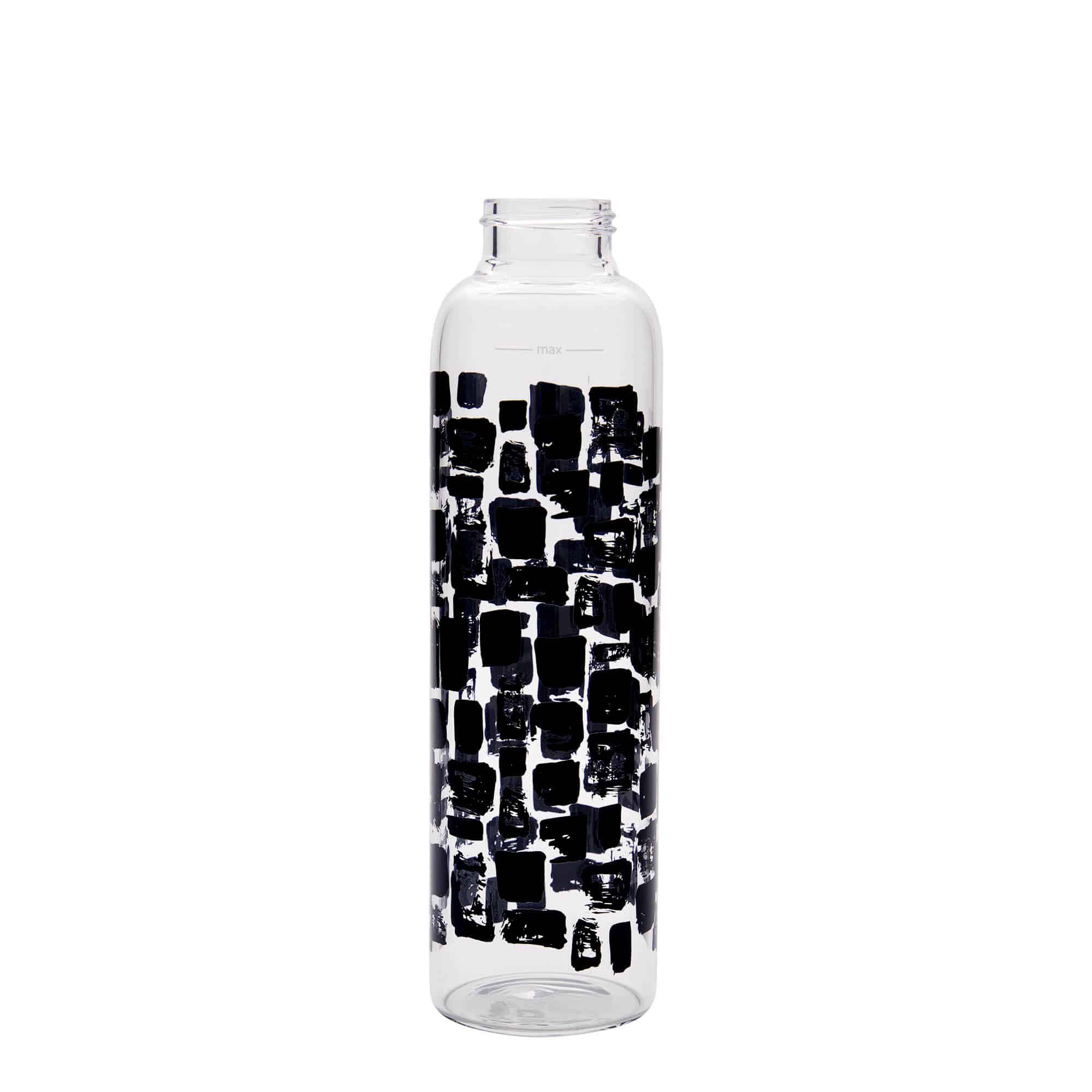 500 ml drikkeflaske "Perseus", motiv: Svarte firkanter, åpning: Skrulokk 500 ml drikkeflaske "Perseus", motiv: Svarte firkanter, åpning: Skrulokk