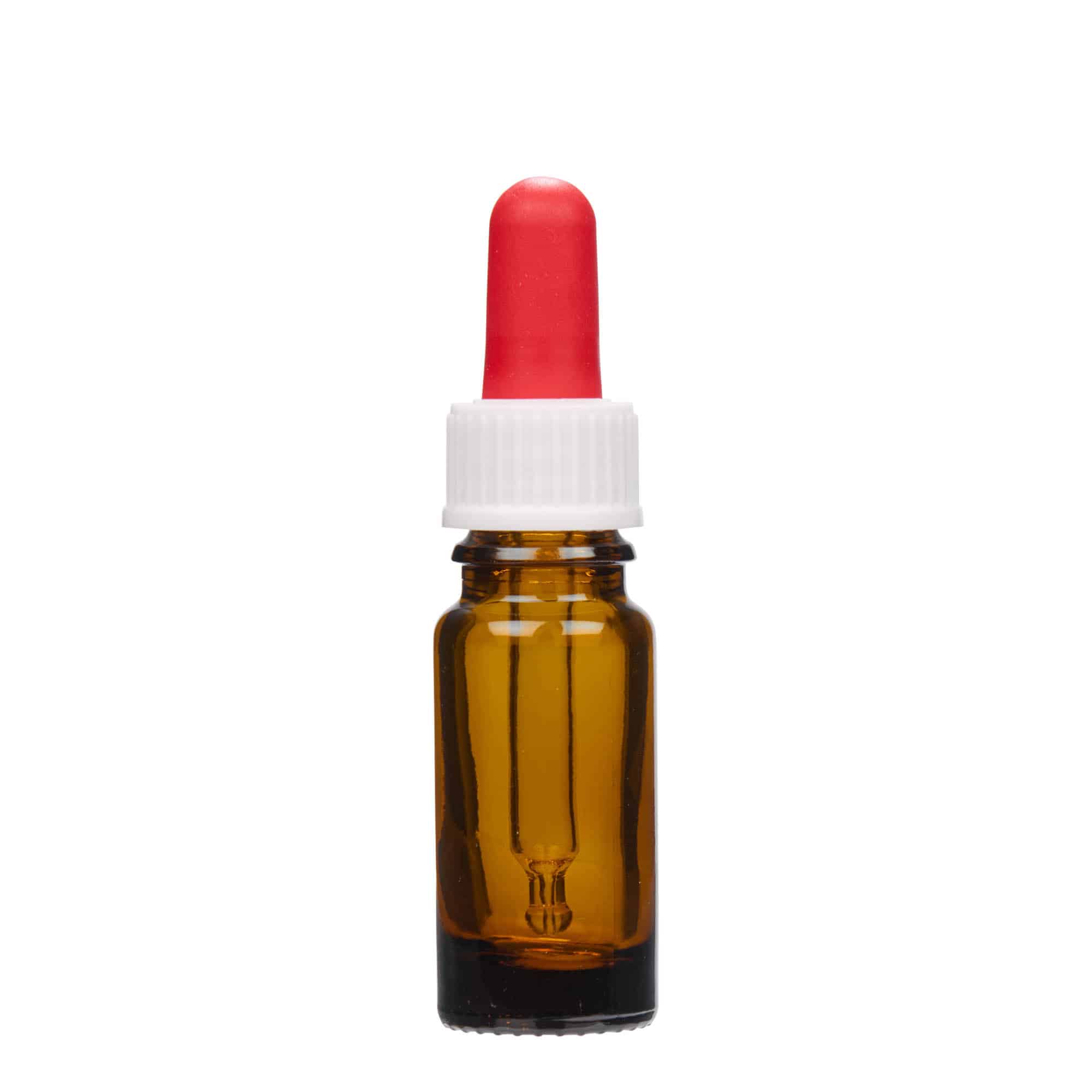 10 ml pipetteflaske medisin, glass, brun, åpning: DIN 18
