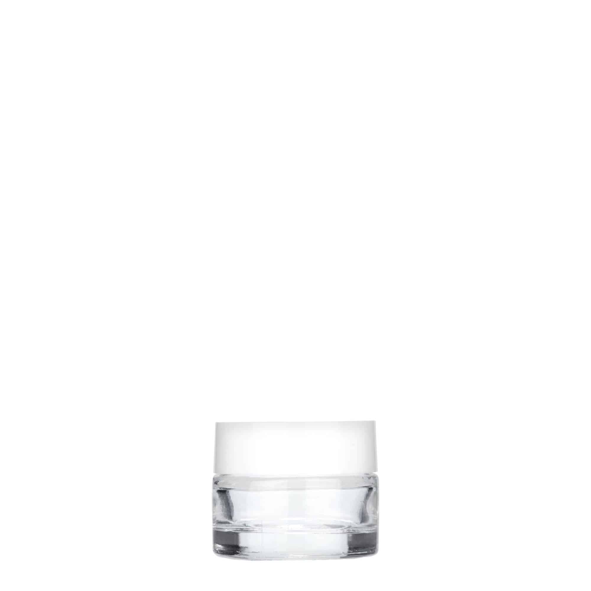 5 ml krukke "Beauty", glass, åpning: Skrulokk
