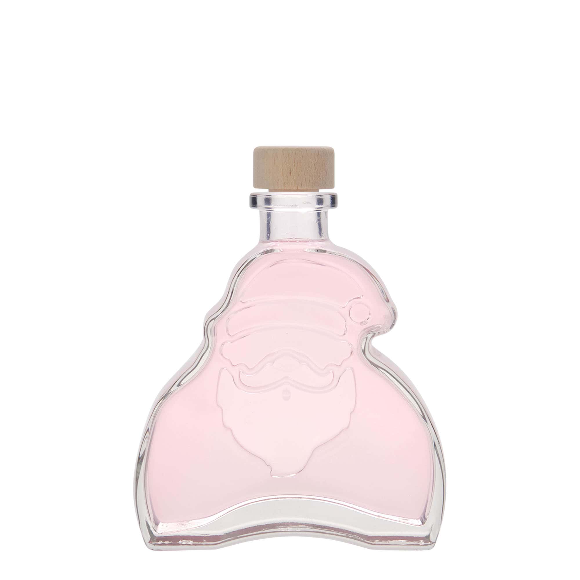 200 ml glassflaske "Santa Claus", åpning: Kork