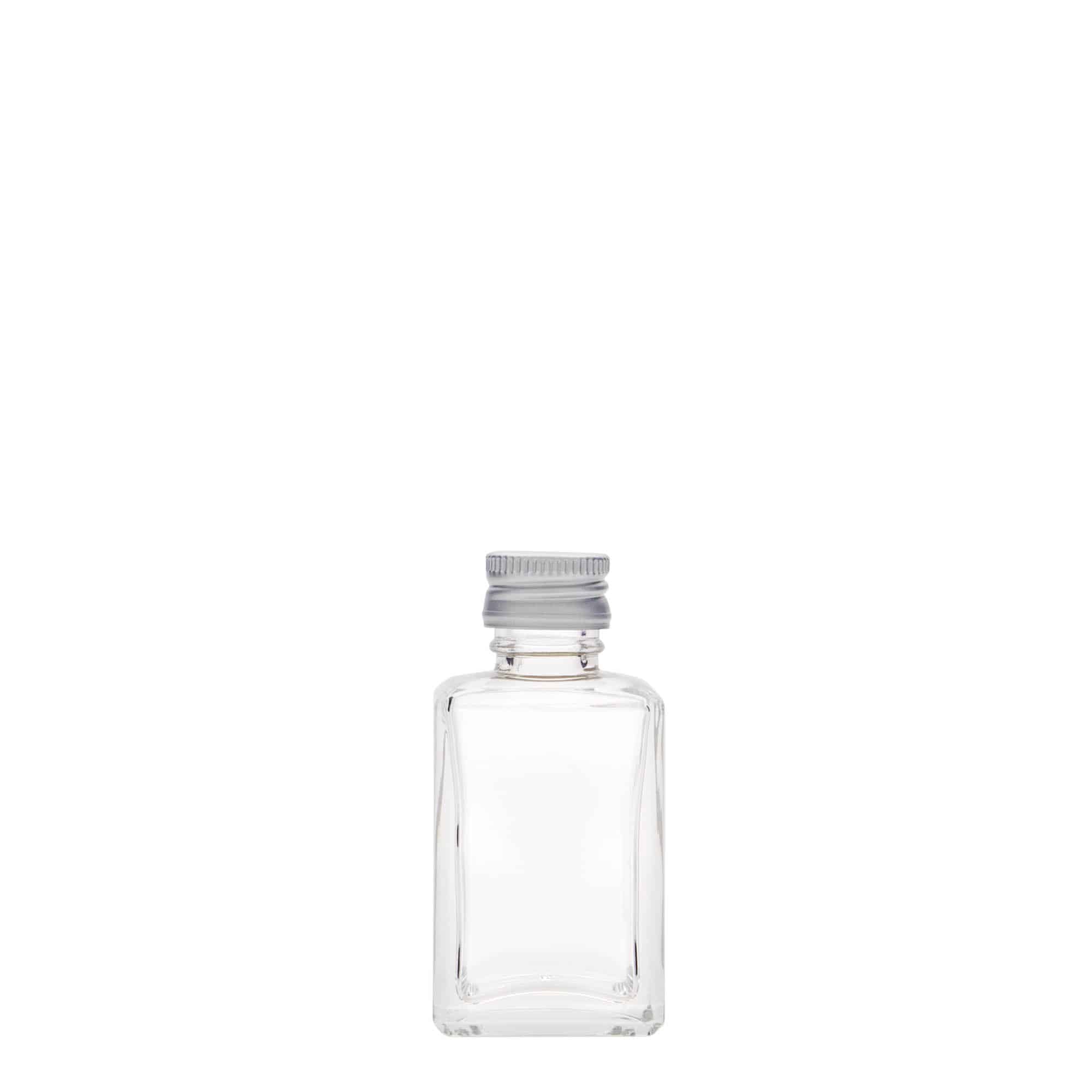 30 ml glassflaske "Tamme", kvadratisk, åpning: PP 18