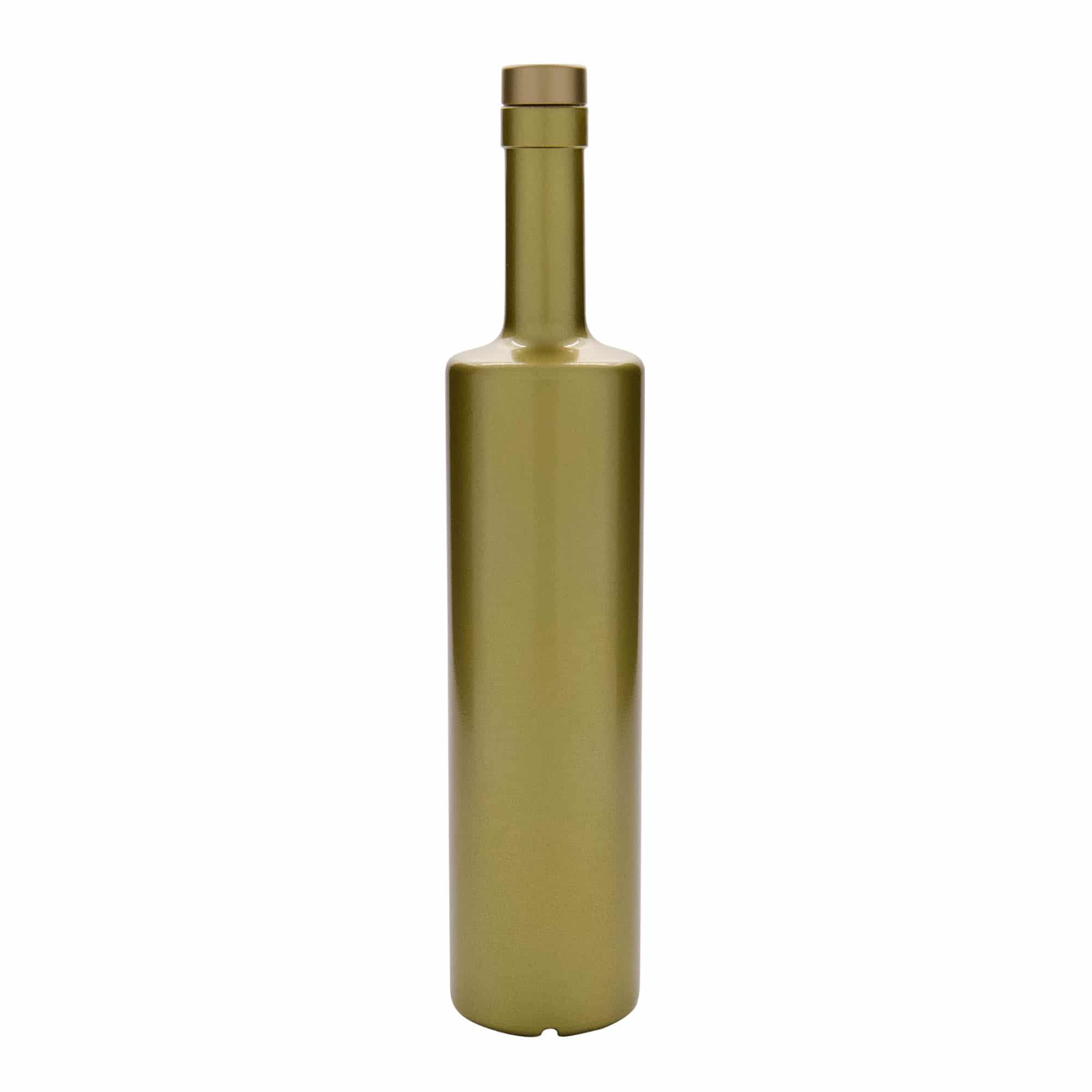 700 ml glassflaske "Centurio", gull, åpning: Kork