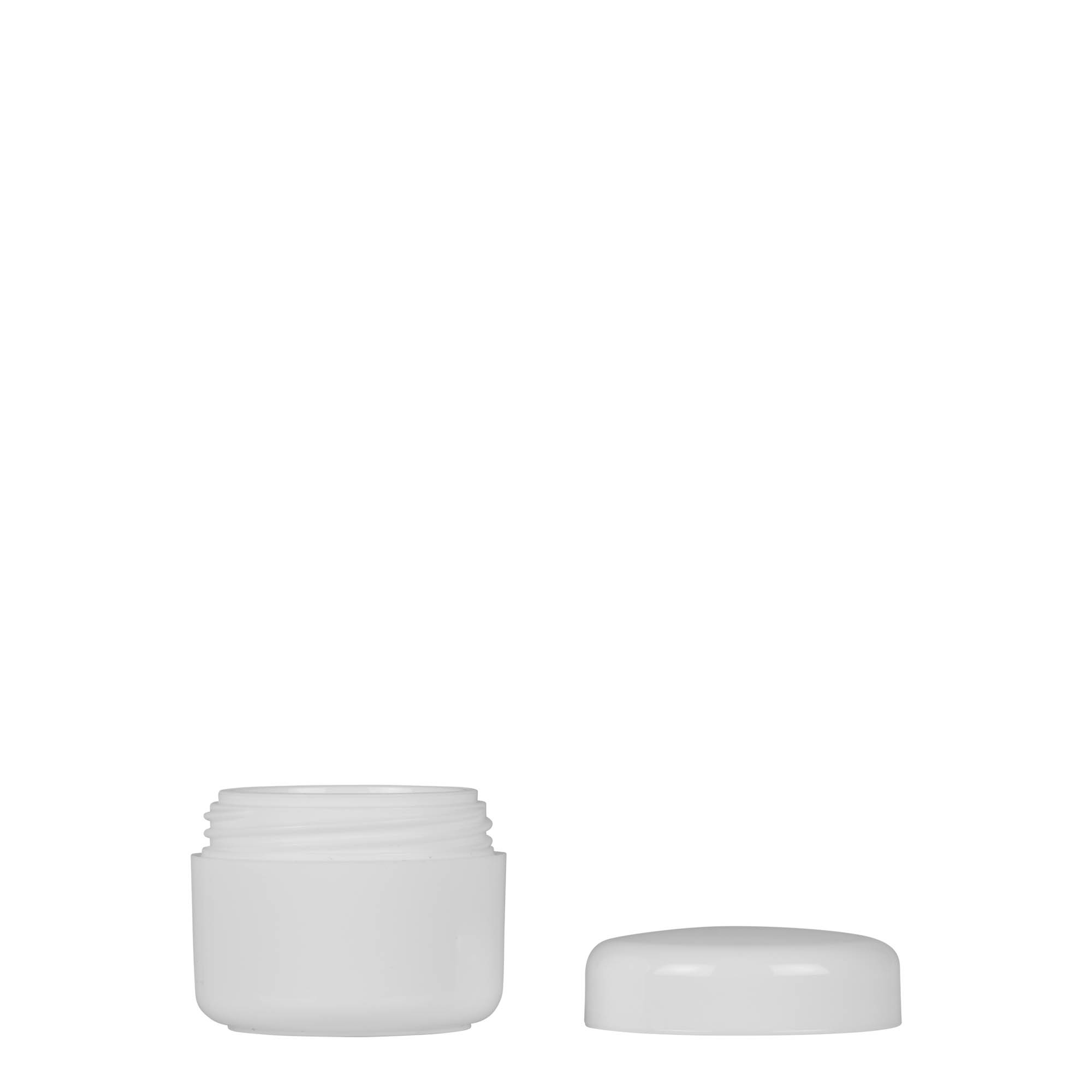 5 ml plastboks 'Bianca', PP, hvit, åpning: skrukork 5 ml plastboks 'Bianca', PP, hvit, åpning: skrukork
