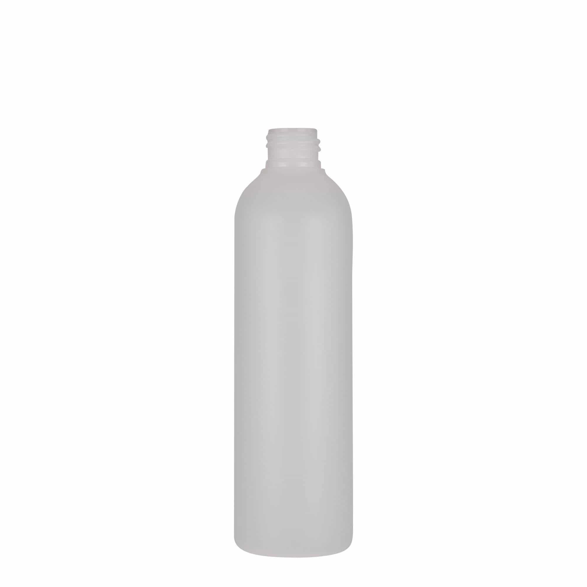250 ml plastflaske "Tuffy", HDPE, natur, åpning: 24/410