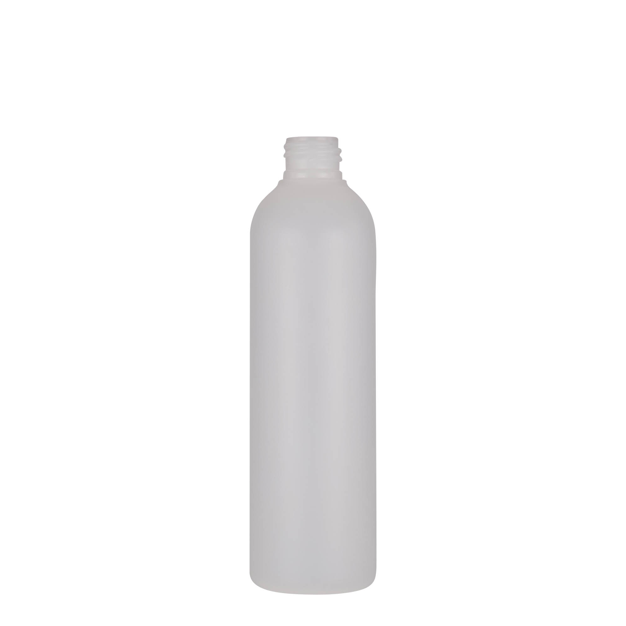 250 ml plastflaske 'Tuffy', HDPE, natur, åpning: 24/410