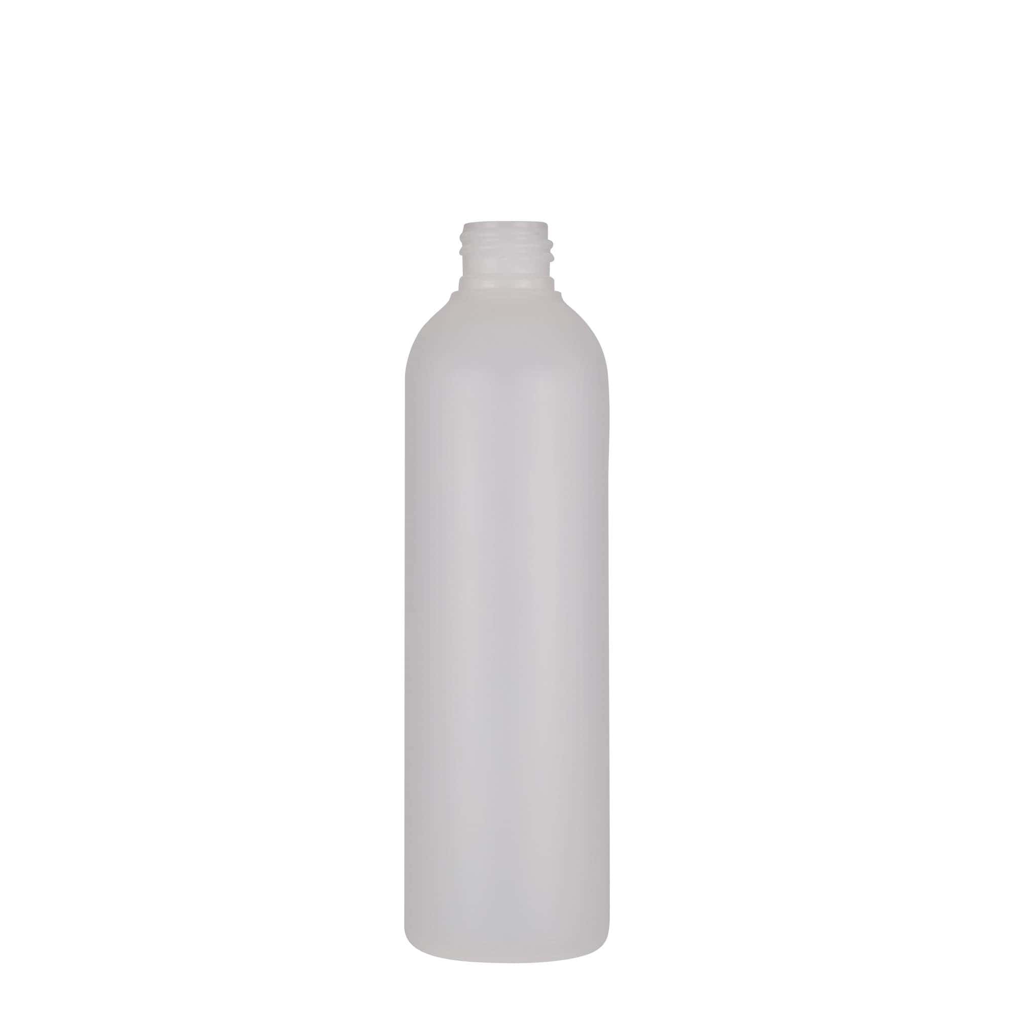 250 ml plastflaske 'Tuffy', HDPE, natur, åpning: 24/410