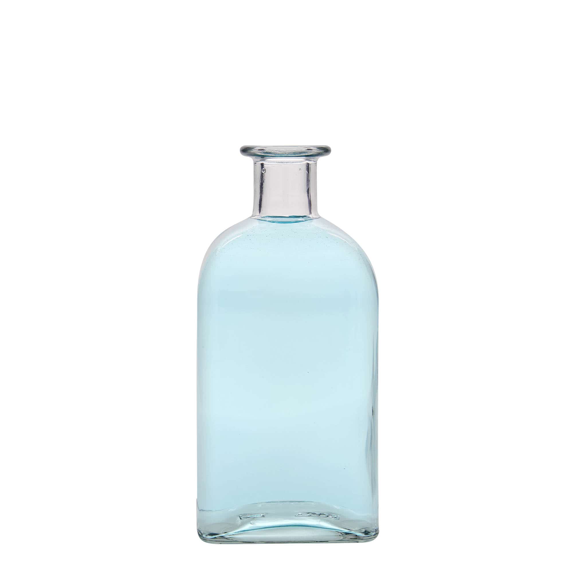 500 ml apotekerglassflaske Carré, kvadratisk, åpning: Kork