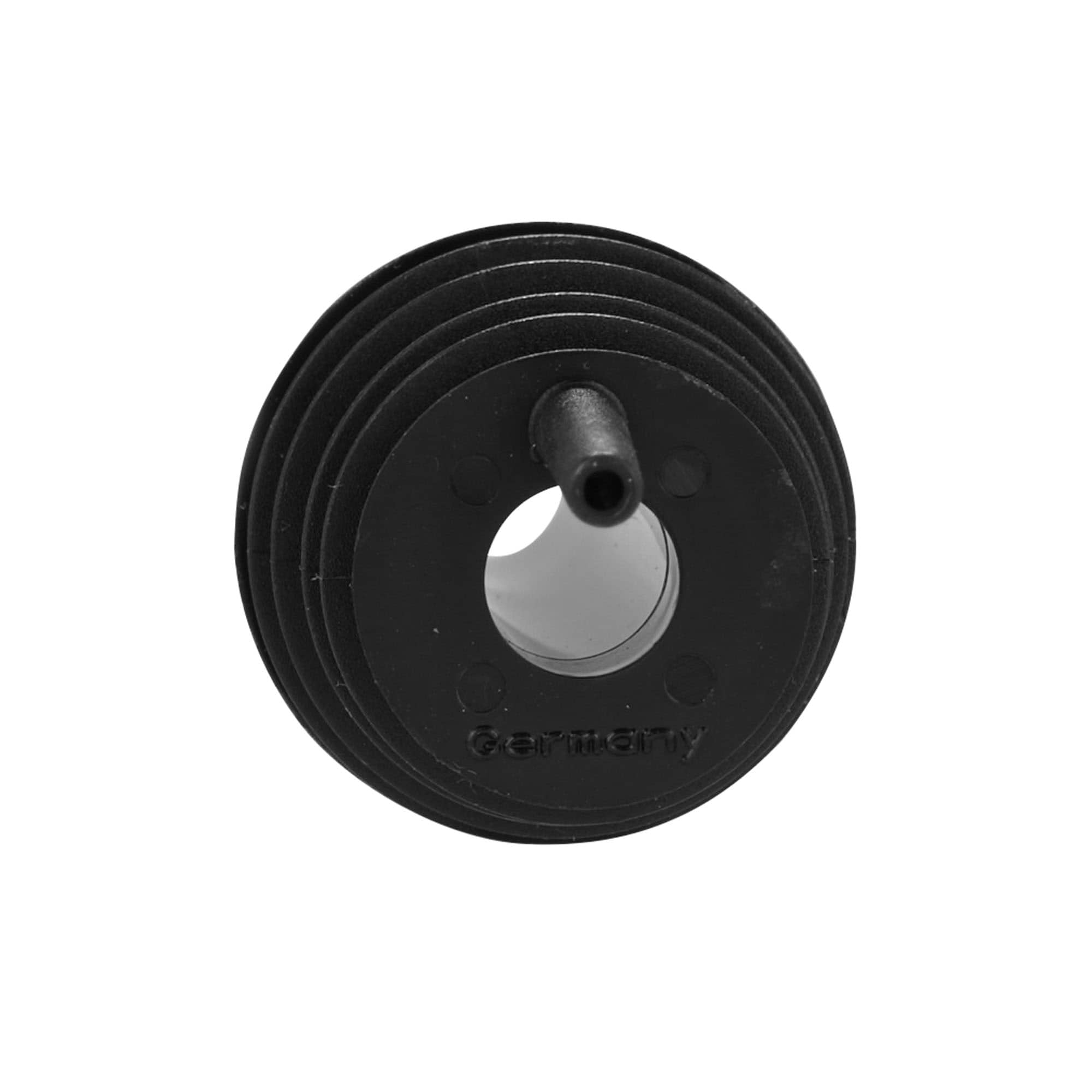 Hellutløp i rustfritt stål med hette, sølvfarget Hellutløp i rustfritt stål med hette, sølvfarget