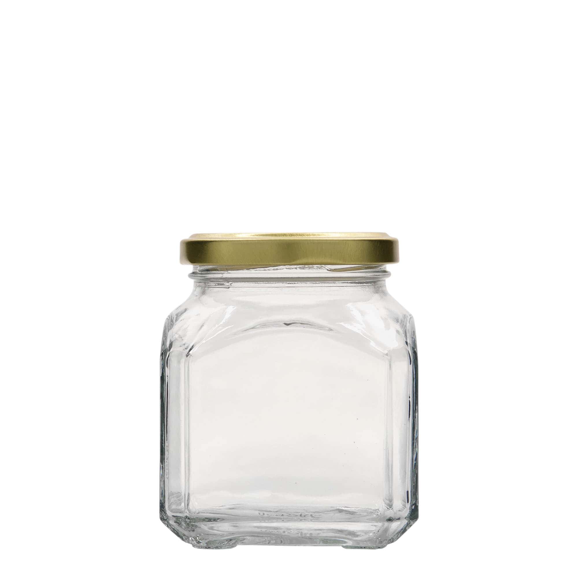 314 ml firkantet glass 'Mailand', åpning: Twist-Off (TO 63)