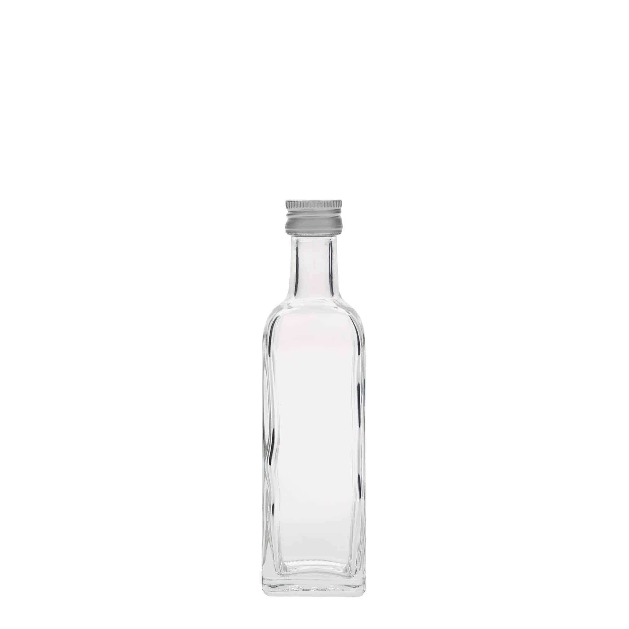 60 ml glassflaske "Marasca", kvadratisk, åpning: PP 18