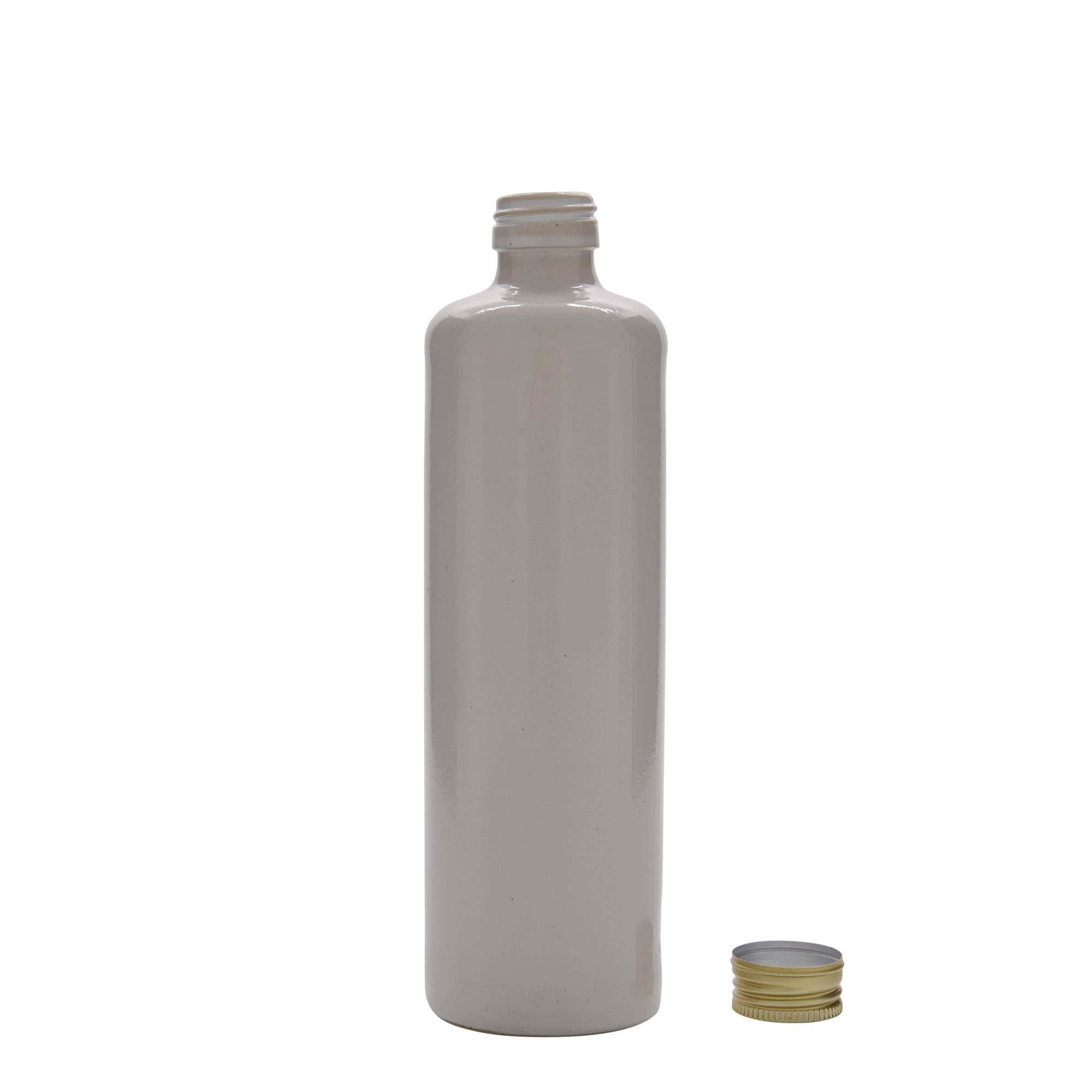 500 ml tonkrukke, steingods, hvit, åpning: PP 31,5
