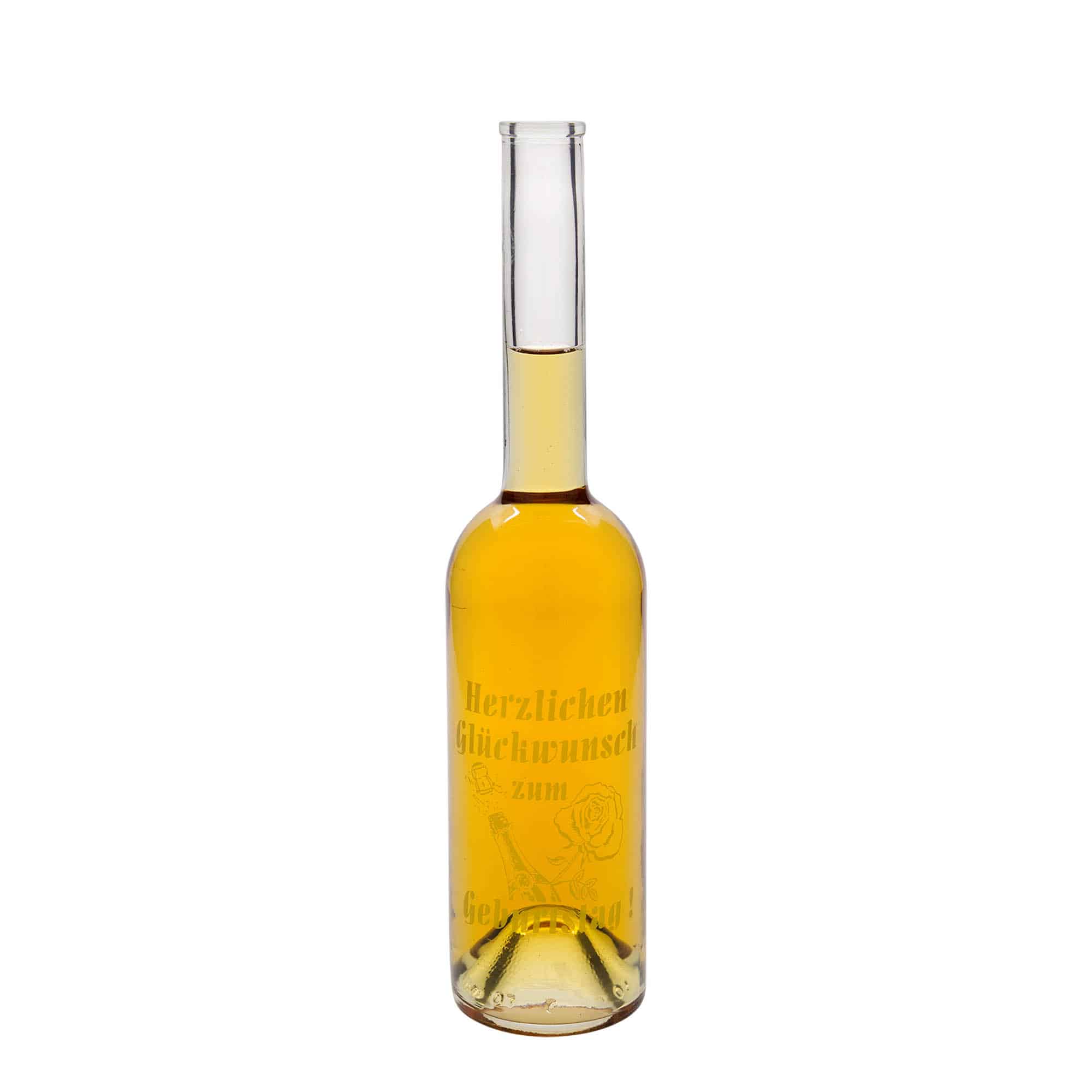 500 ml glassflaske "Opera", motiv: Apple, åpning: Kork