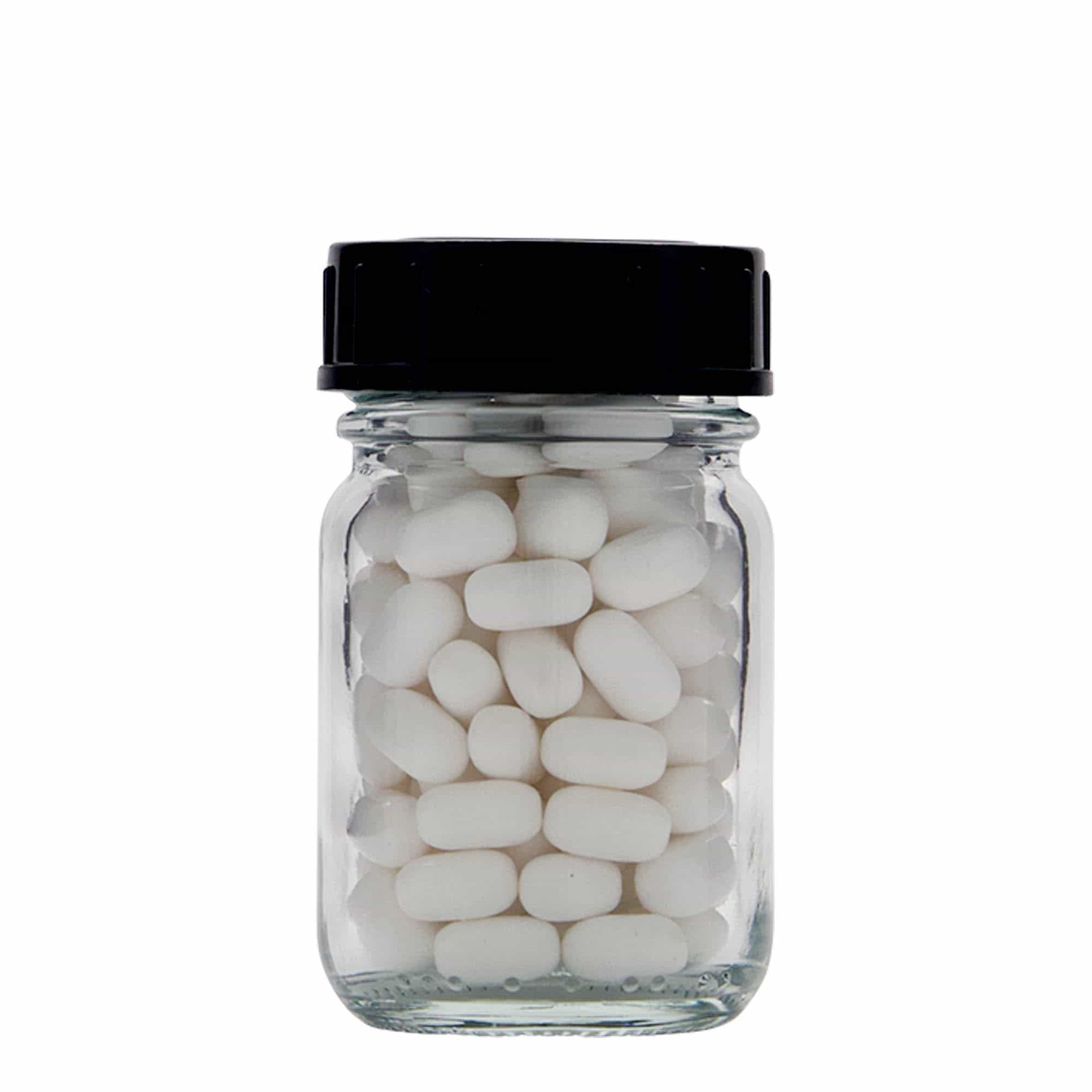 50 ml vidhalsglass, åpning: DIN 40