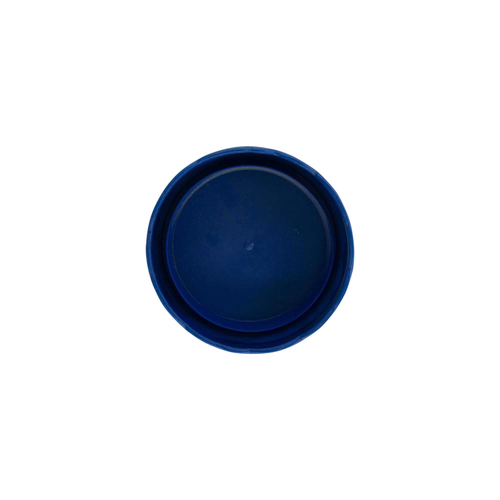 Påleggslokk for keramikkkrukke med smal hals, HDPE-plast, blå