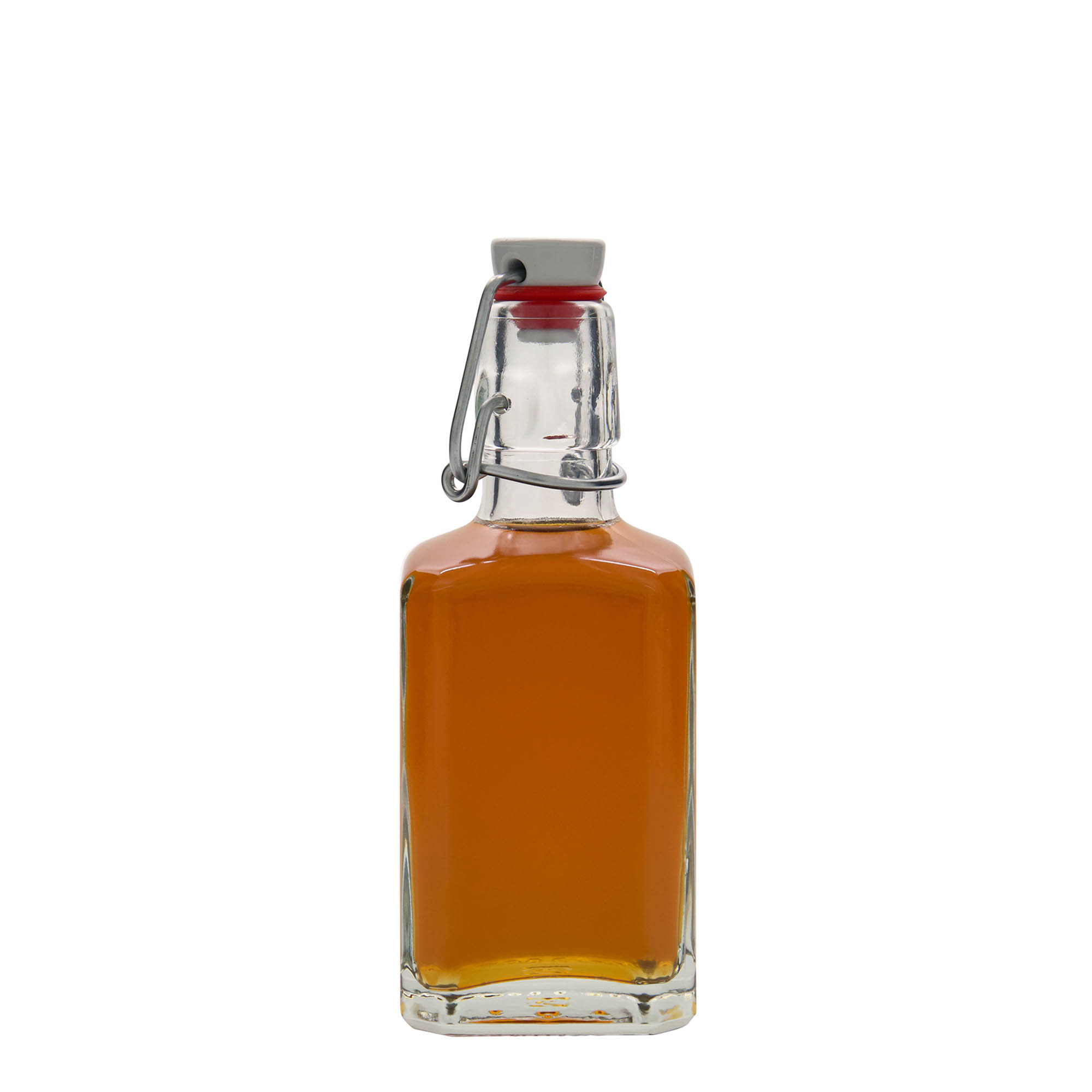 250 ml glassflaske 'Rialto', firkantet, åpning: patentkork 250 ml glassflaske 'Rialto', firkantet, åpning: patentkork