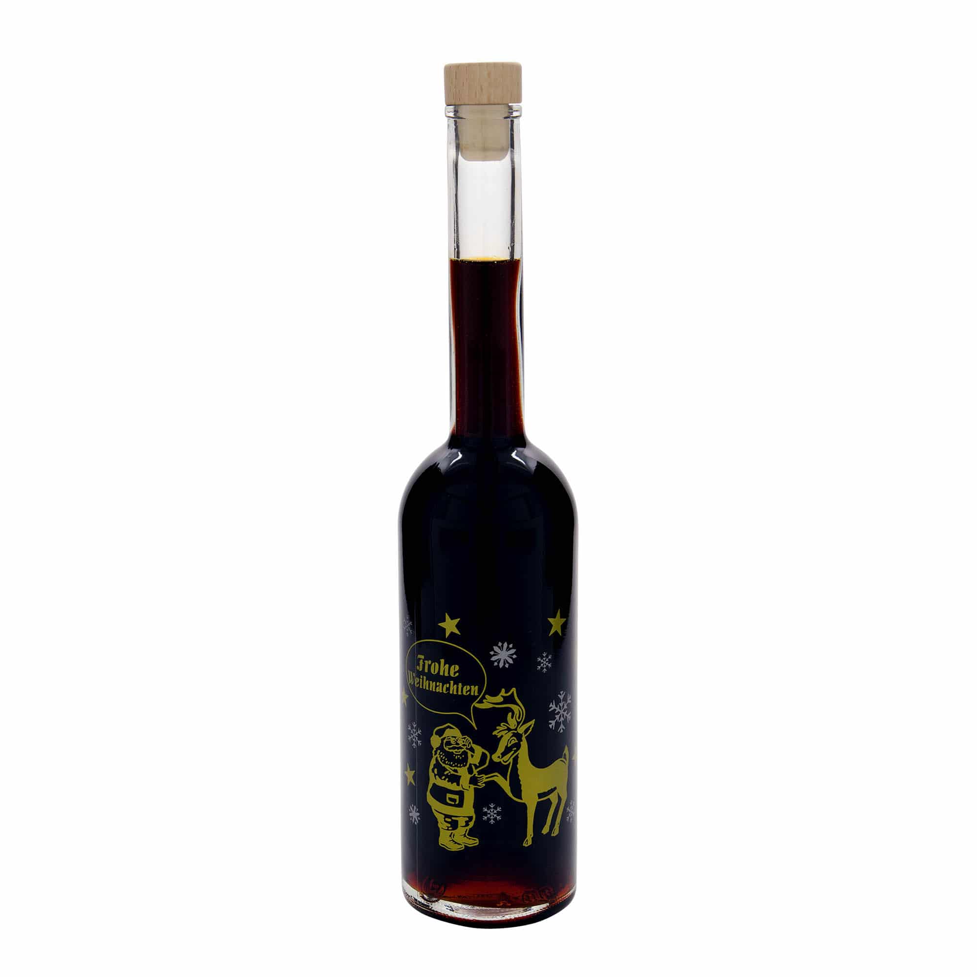 500 ml glassflaske "Opera", motiv: Fyrverkeri, åpning: Kork