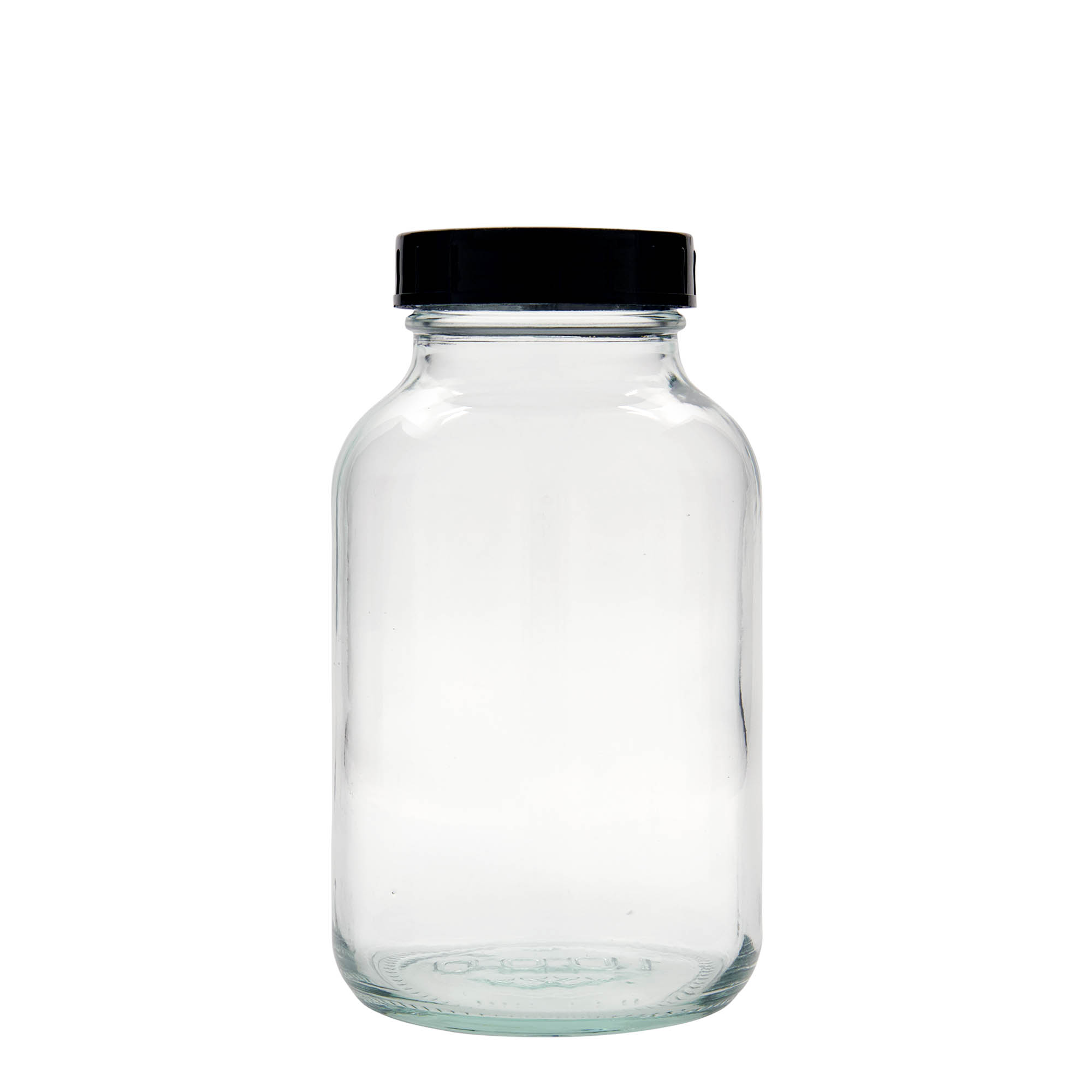 1.000 ml vidåpnet glass, åpning: DIN 68 1.000 ml vidåpnet glass, åpning: DIN 68