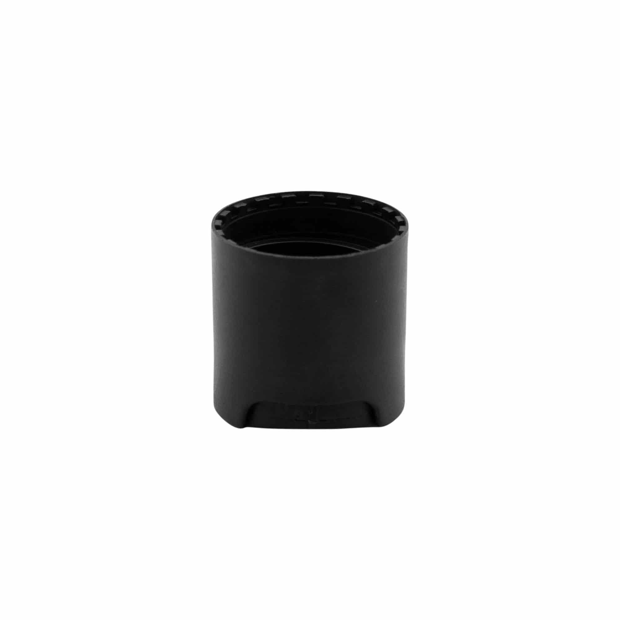 Skrulokk Disc Top, PP-plast, svart, for åpning: 24/410