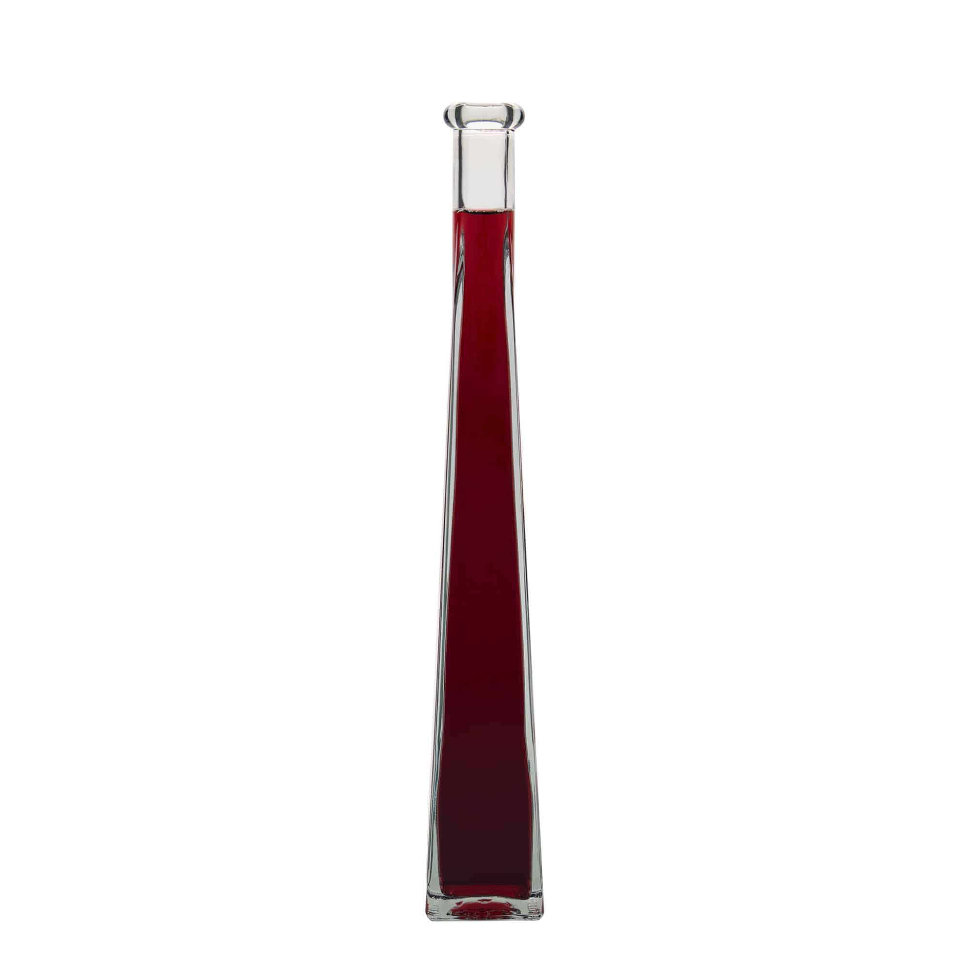 200 ml glassflaske "Dama Quadrato", kvadratisk, åpning: Kork