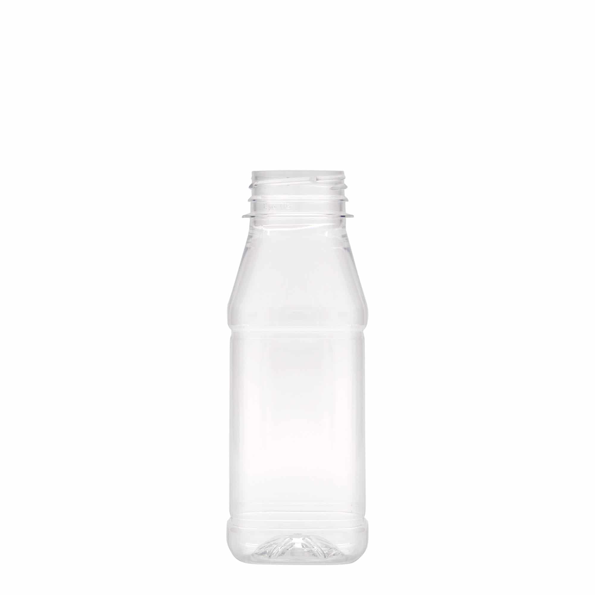 250 ml PET-flaske "Milk and Juice Carré", kvadratisk, plast, åpning: 38 mm 250 ml PET-flaske "Milk and Juice Carré", kvadratisk, plast, åpning: 38 mm