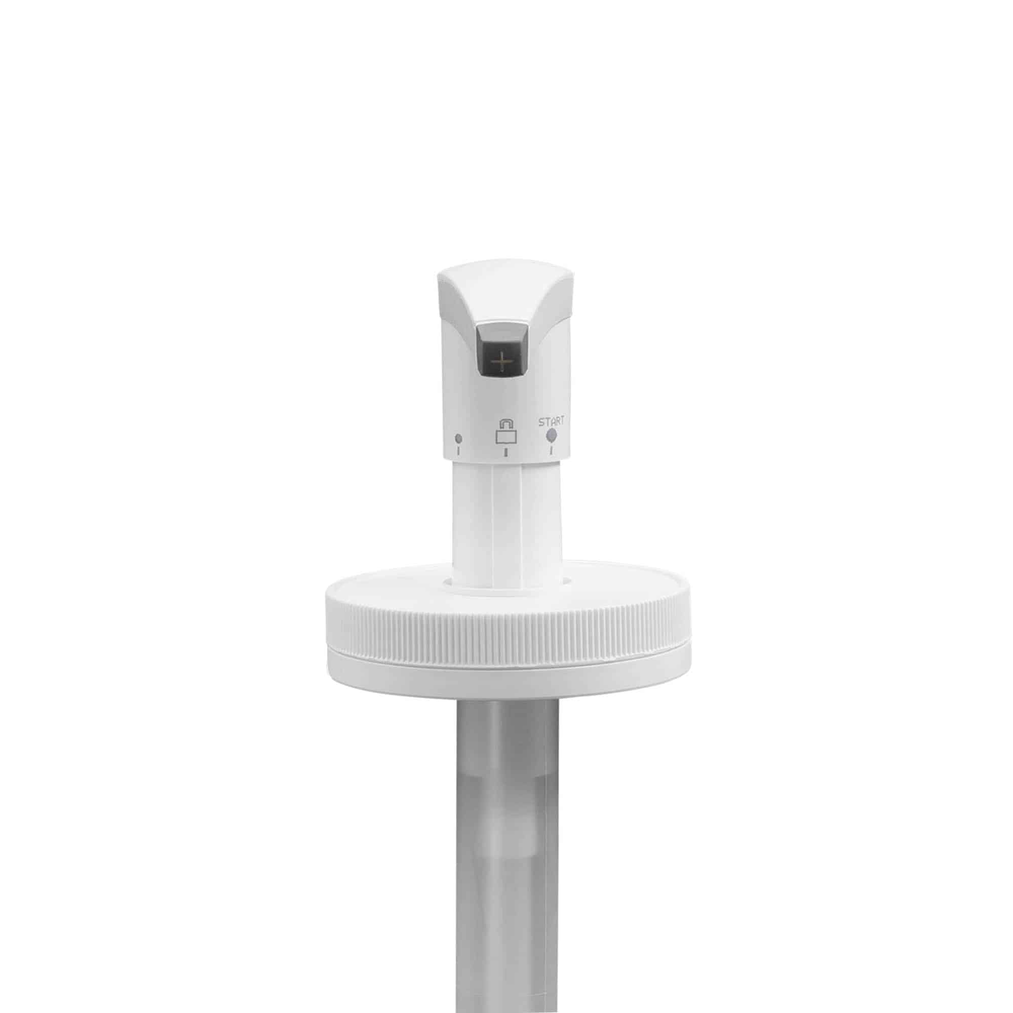 Dispenserpumpe for 655 ml 'Securibox', PE-plast, hvit, for åpning: Skrukork