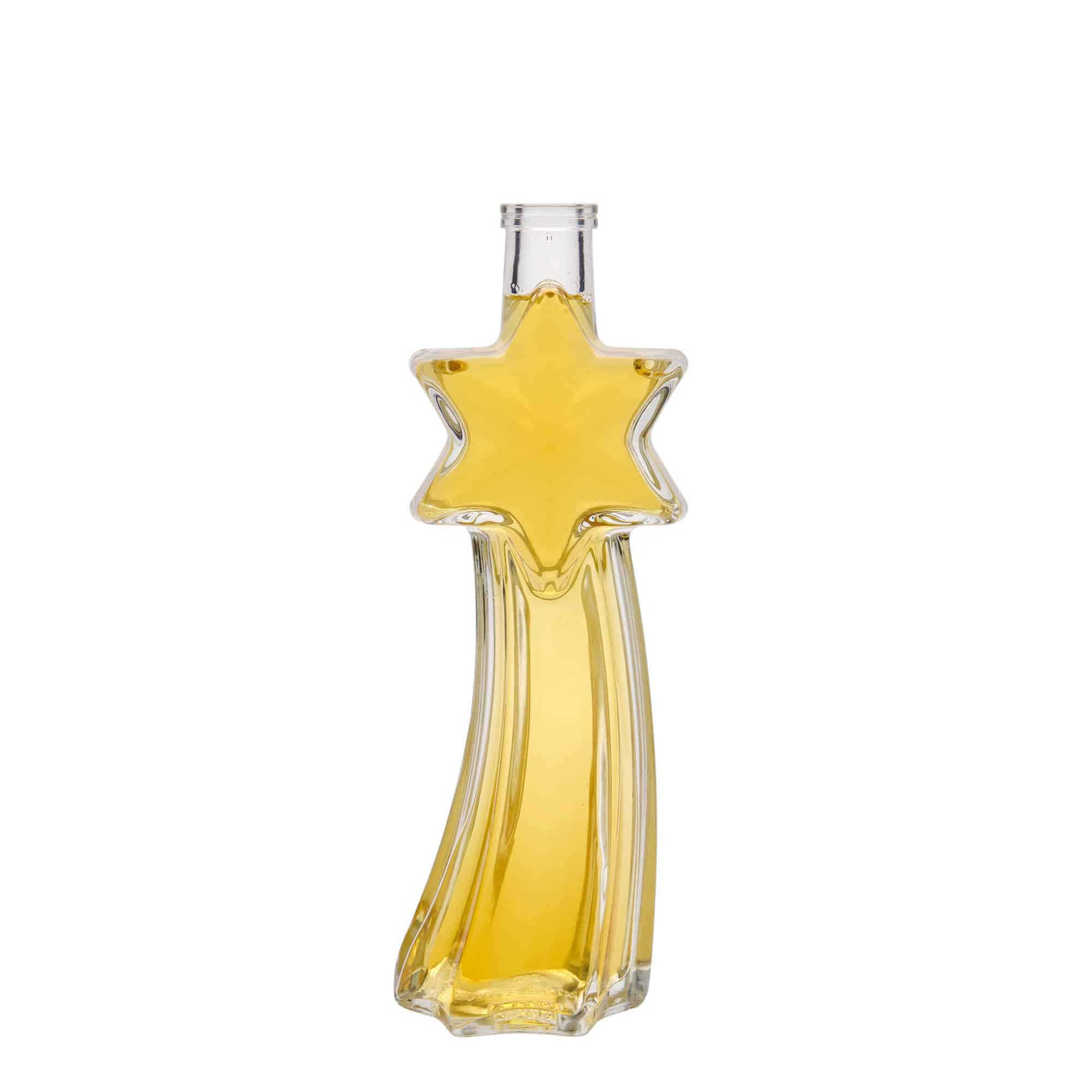 200 ml glassflaske "Stjerneskudd", åpning: Kork