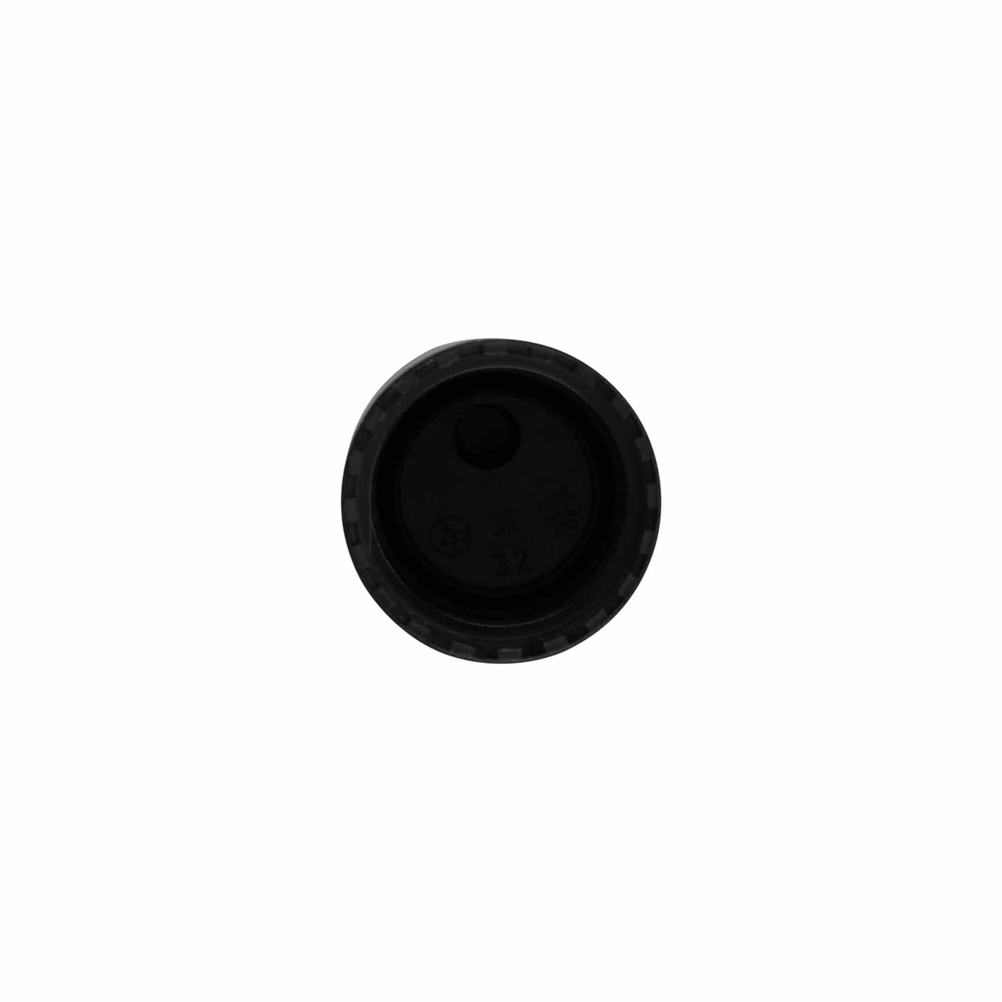 Skrukork Disc Top, PP-plast, svart, for åpning: 24/410