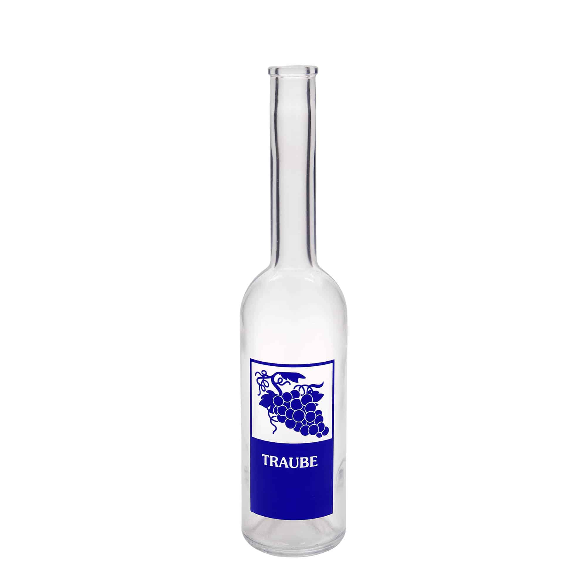 500 ml glassflaske 'Opera', motiv: drue, åpning: kork