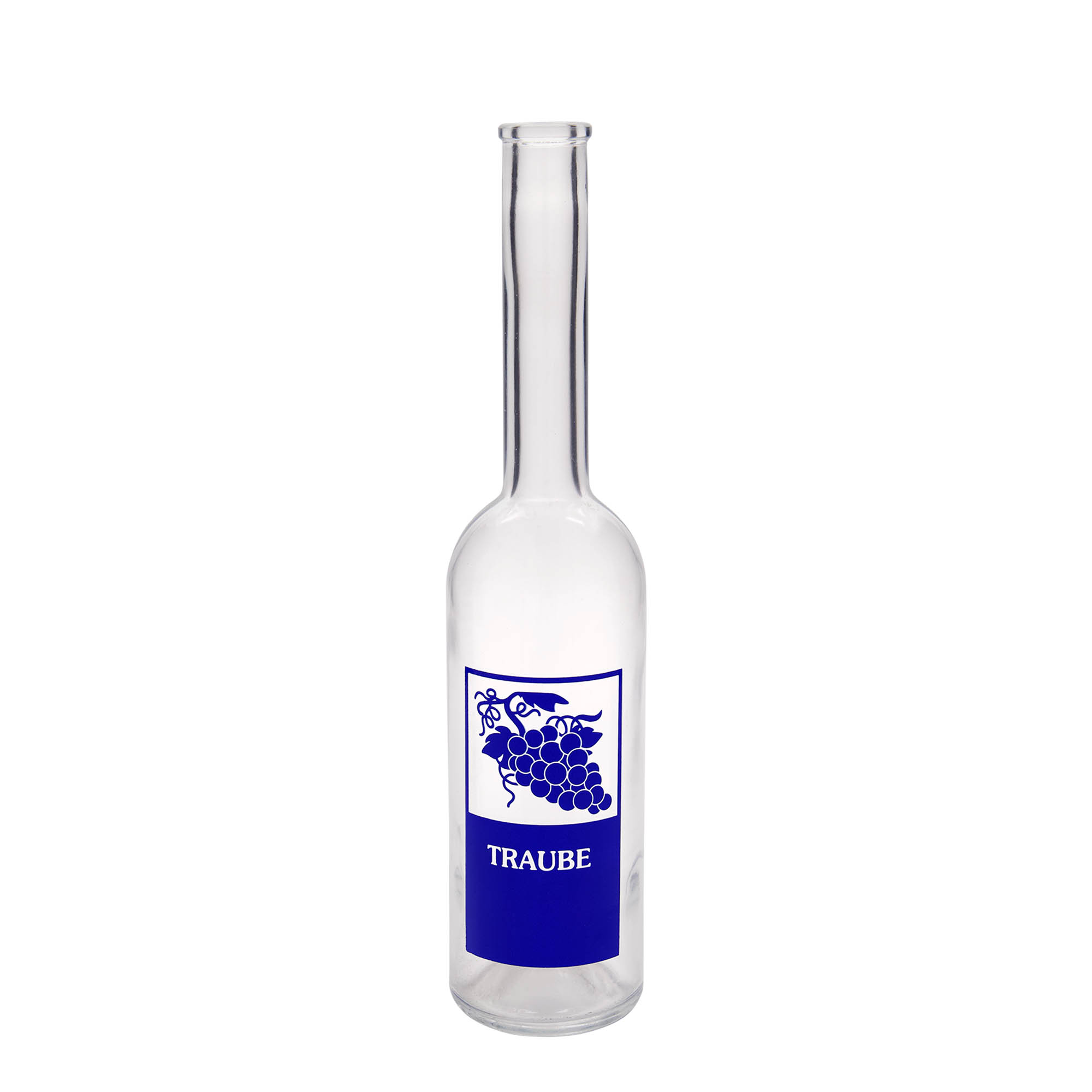 500 ml glassflaske 'Opera', motiv: drue, åpning: kork