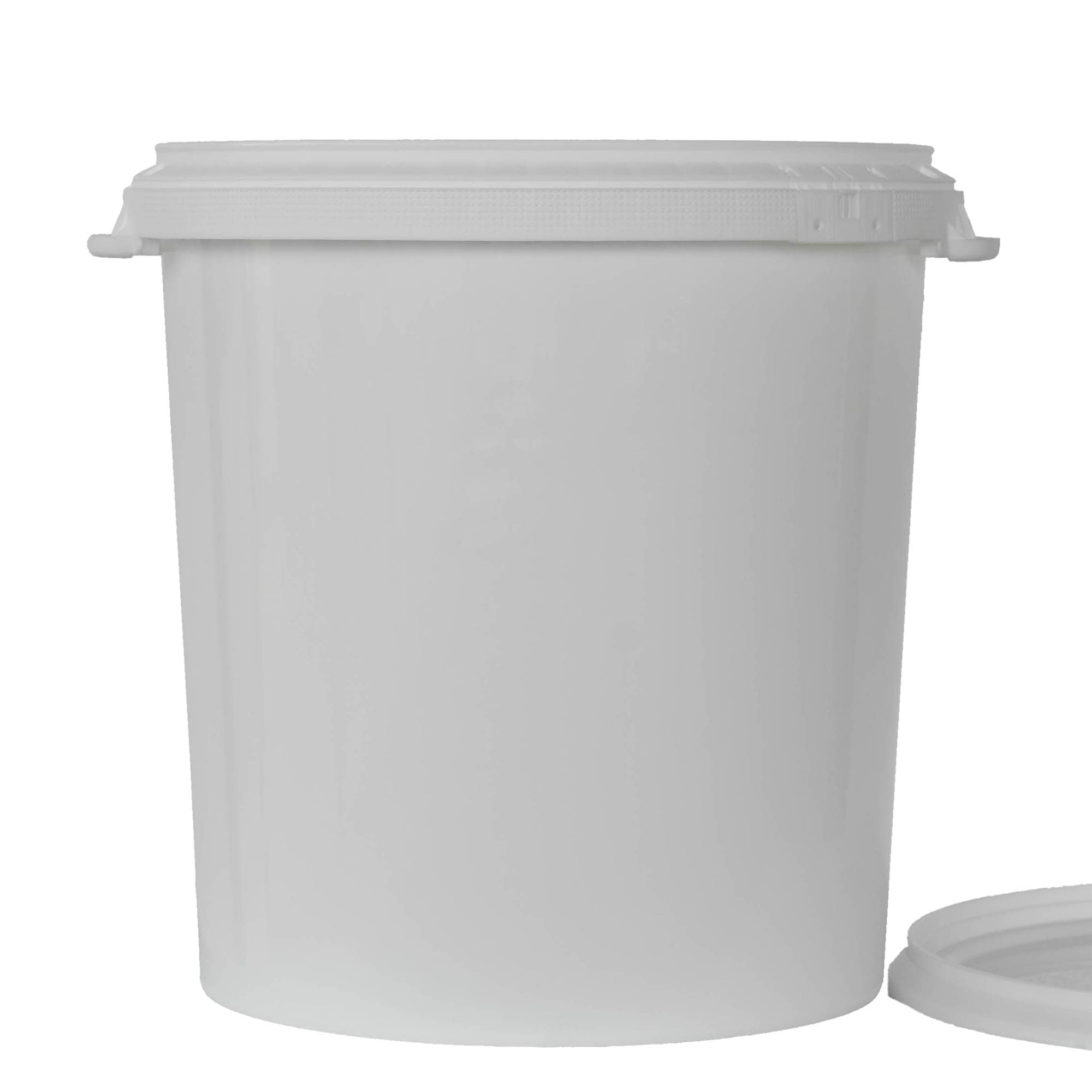 30 l bøtte, PP-plast, hvit