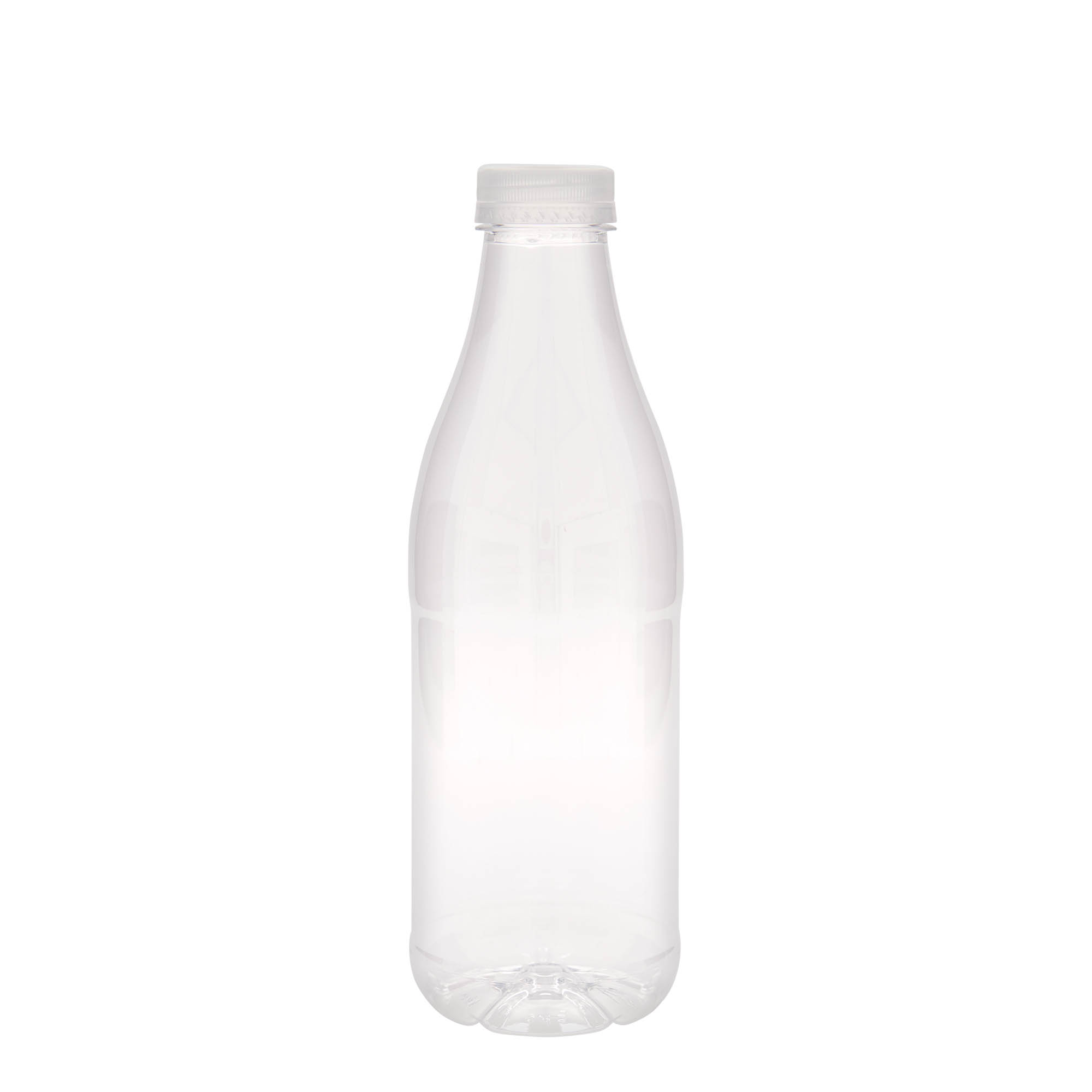 1.000 ml PET-flaske 'Melk og Juice', plast, åpning: 38 mm 1.000 ml PET-flaske 'Melk og Juice', plast, åpning: 38 mm