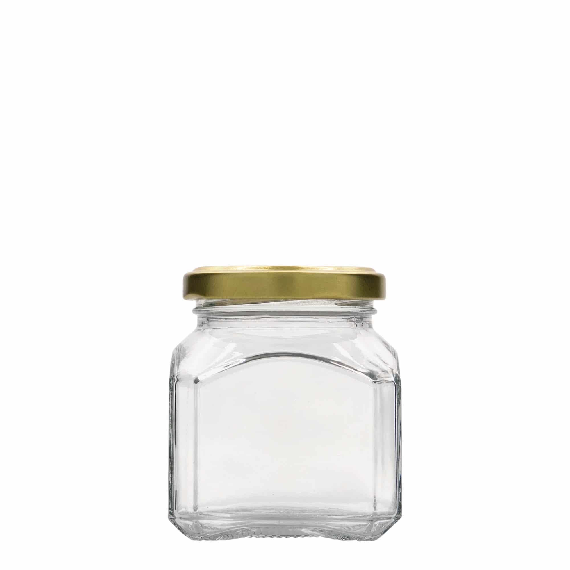212 ml firkantet glass 'Mailand', åpning: Twist-Off (TO 58)