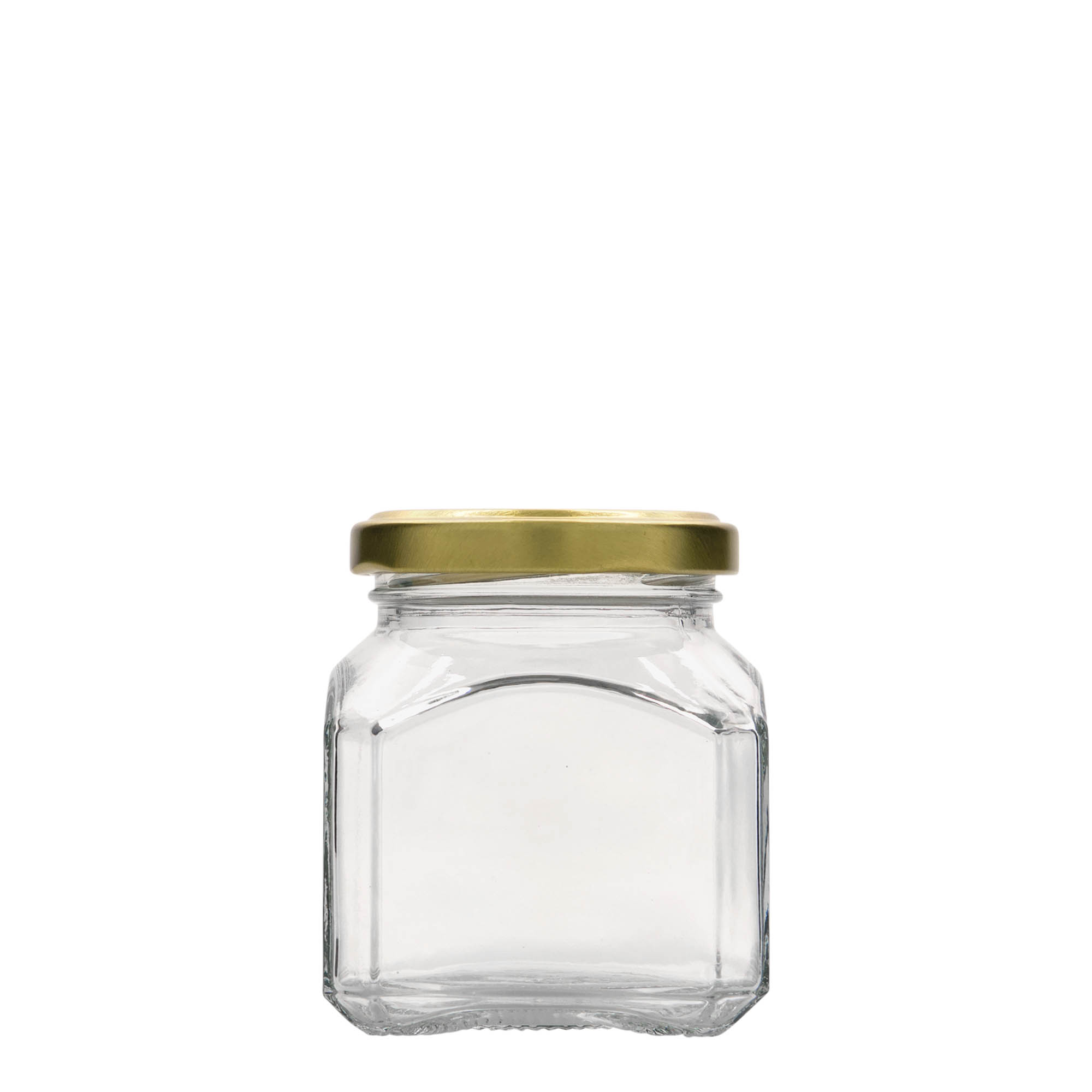 212 ml firkantet glass 'Mailand', åpning: Twist-Off (TO 58)