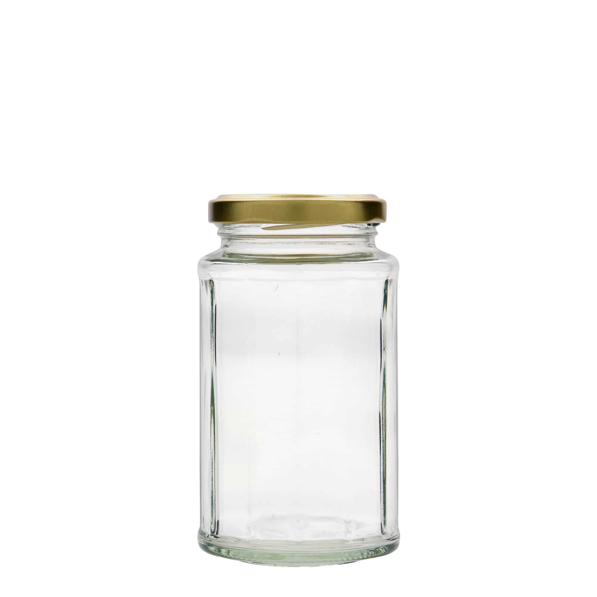 288 ml tolvsidig glasskrukke, tolvkantet, åpning: Twist-Off (TO 58)