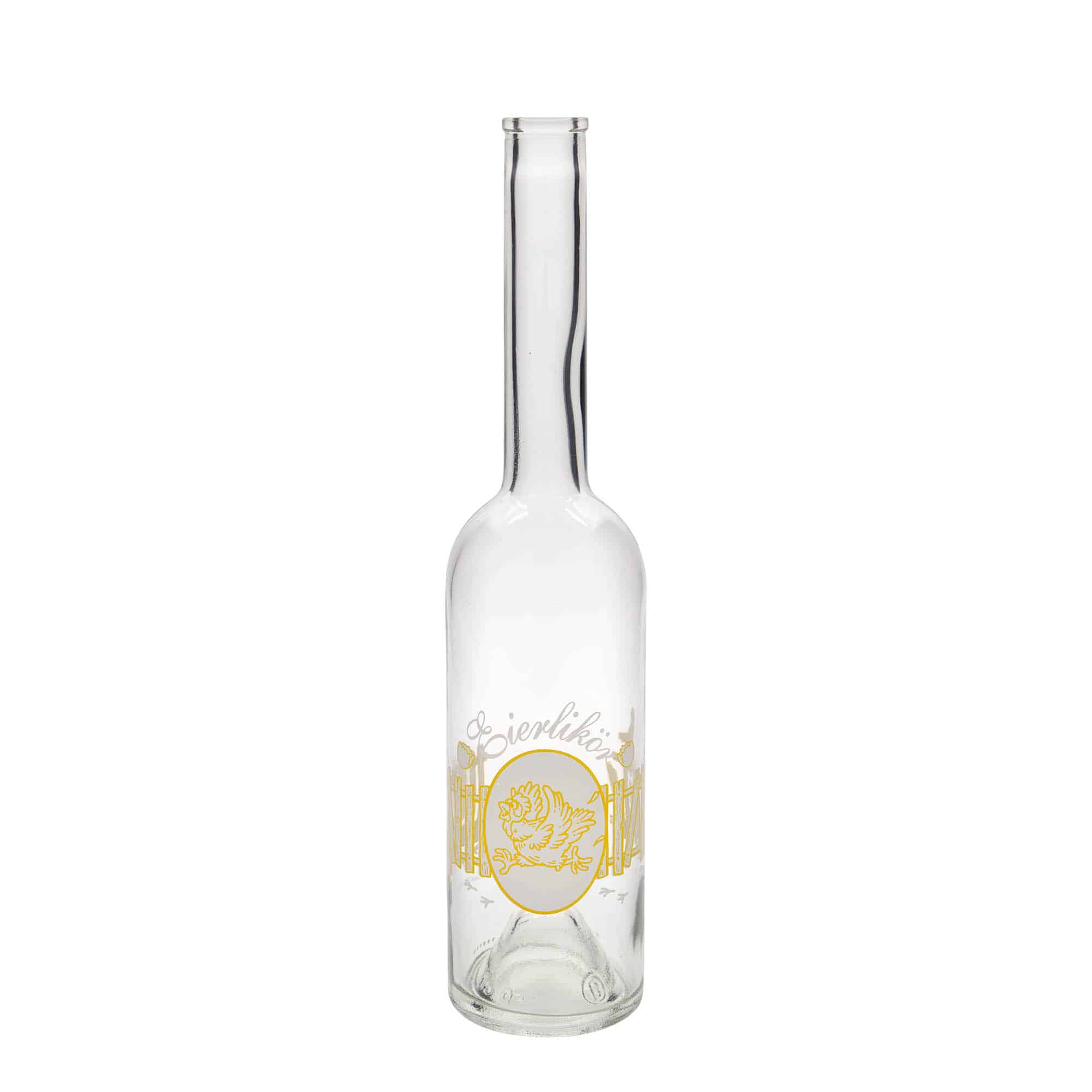 500 ml glassflaske "Opera", motiv: Eggelikør, åpning: Kork 500 ml glassflaske "Opera", motiv: Eggelikør, åpning: Kork
