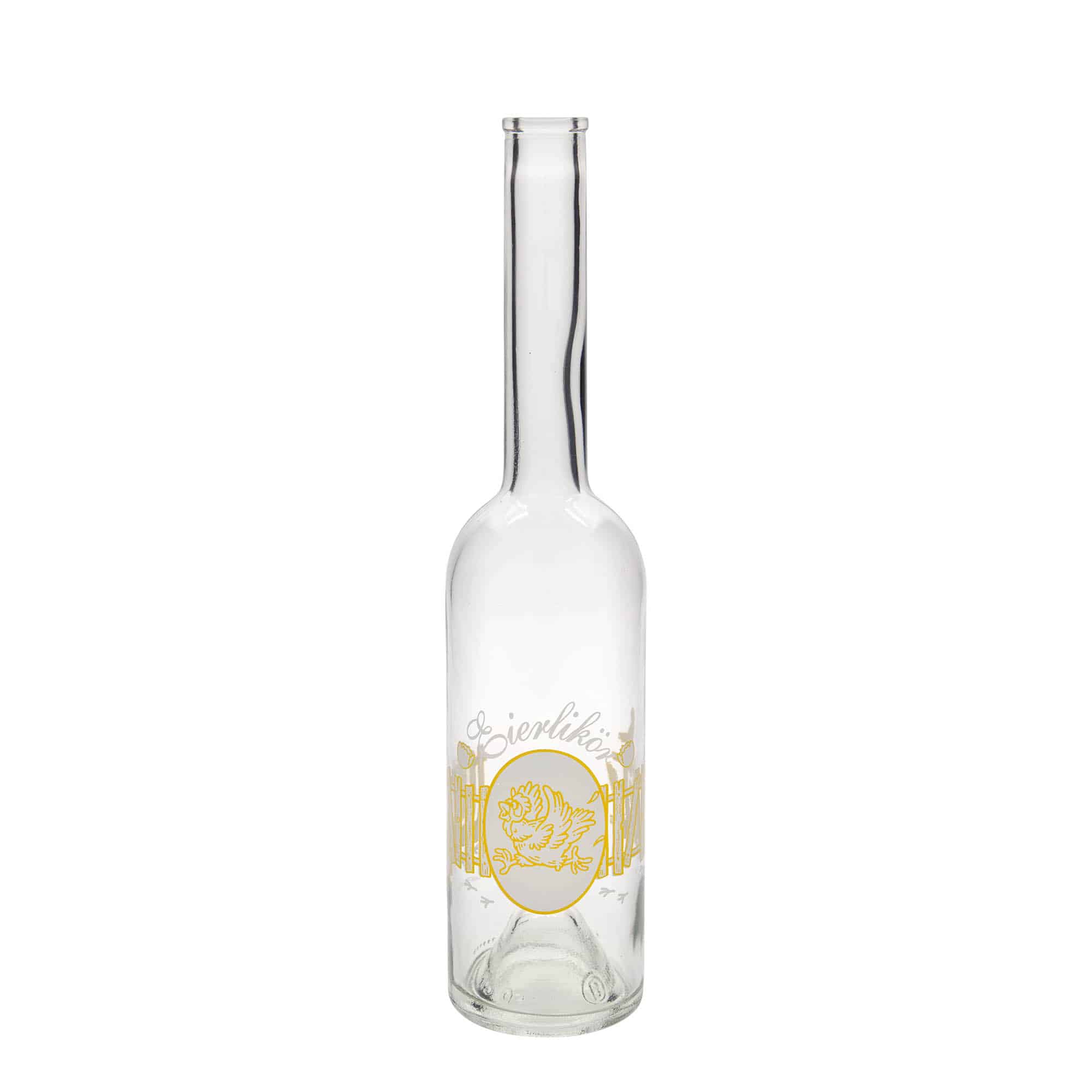 500 ml glassflaske 'Opera', motiv: eggelikør, åpning: kork