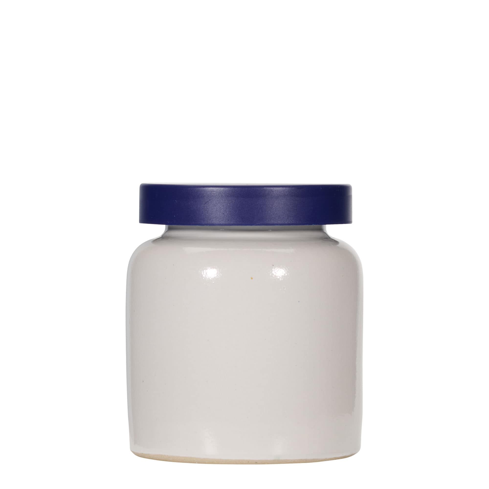 270 ml steingodskrukke, keramikk, hvit, åpning: påleggslokk