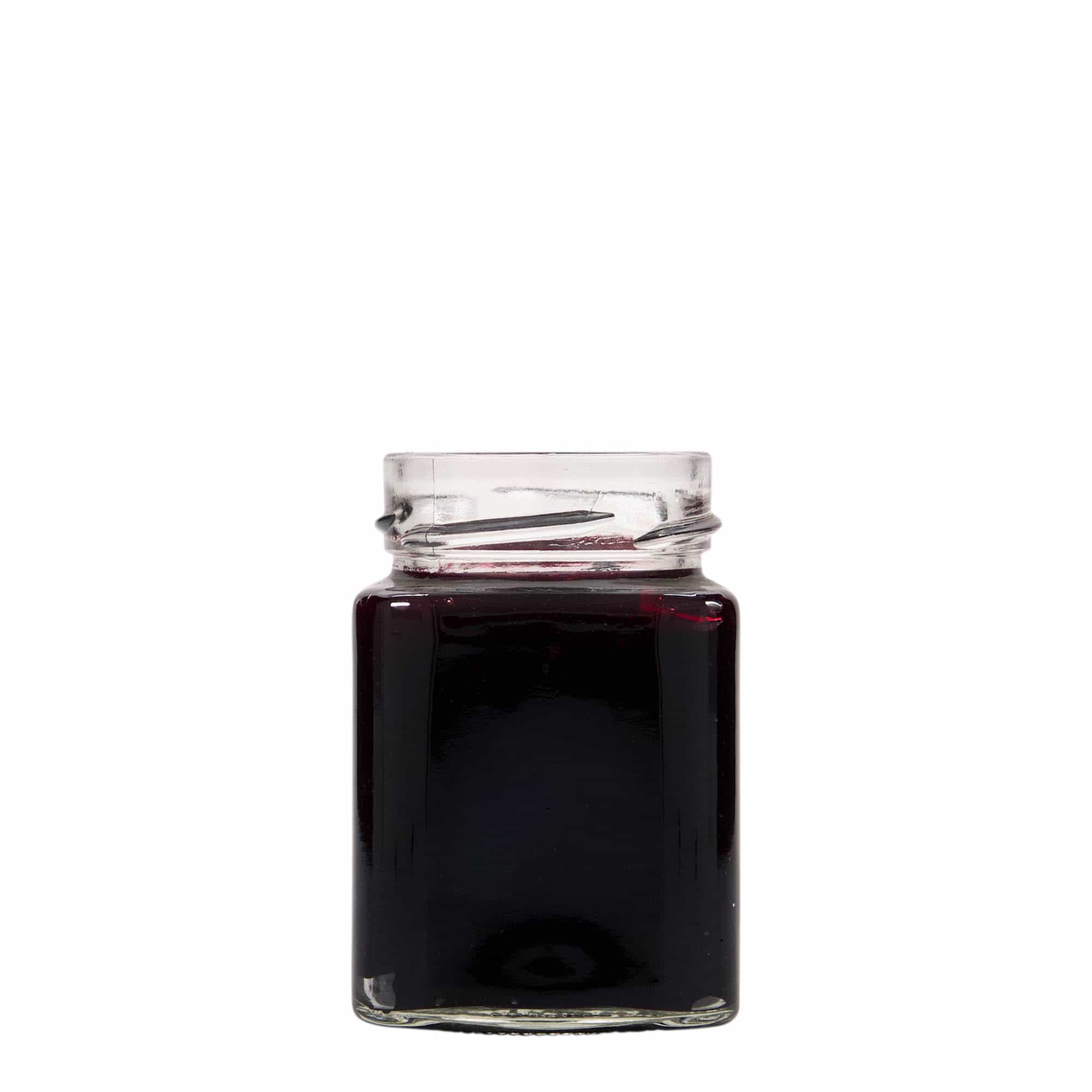 212 ml firkantglass "Funny", åpning: Deep-Twist-Off (DTO 58)