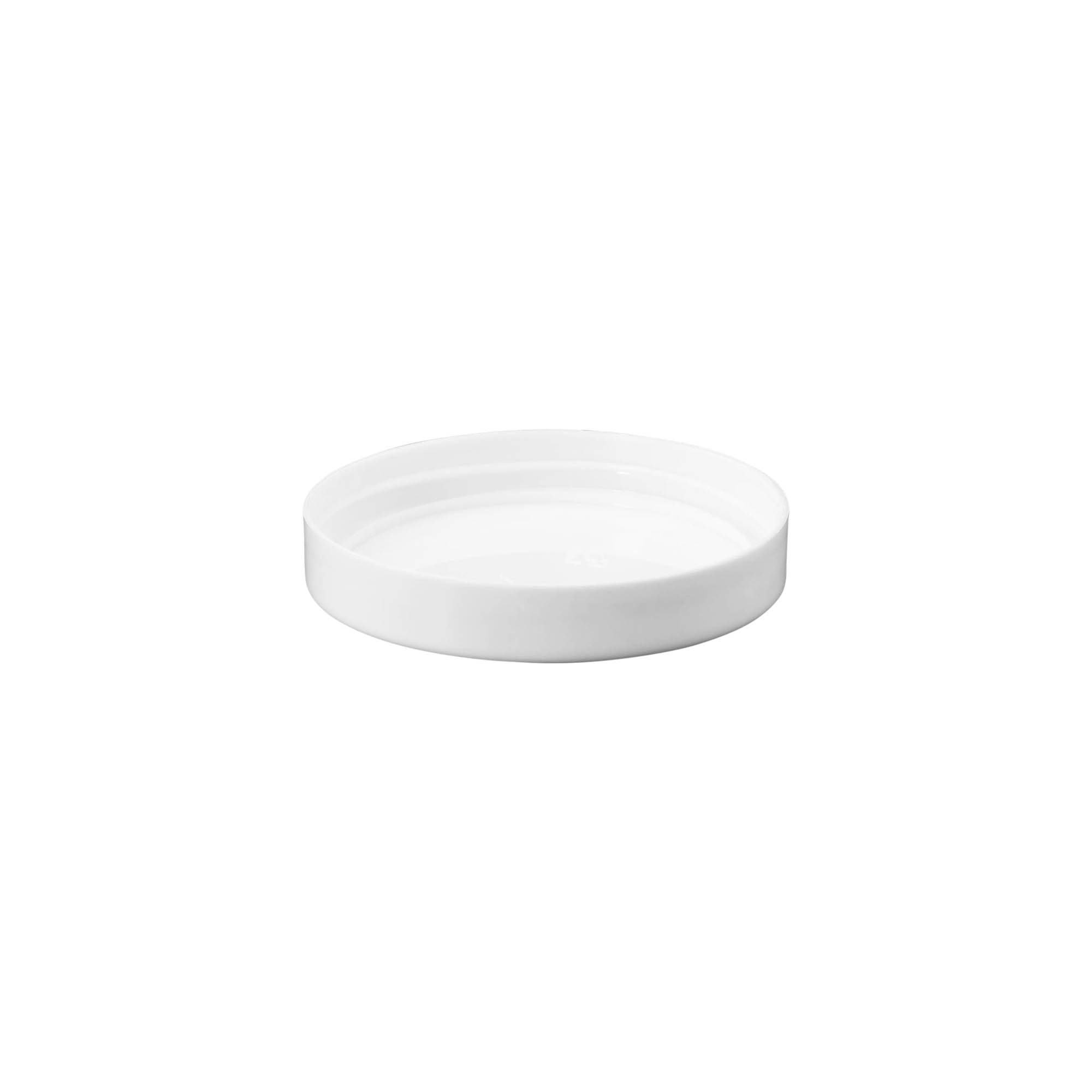 Skrukork, PP-plast, hvit, for åpning: 70/400